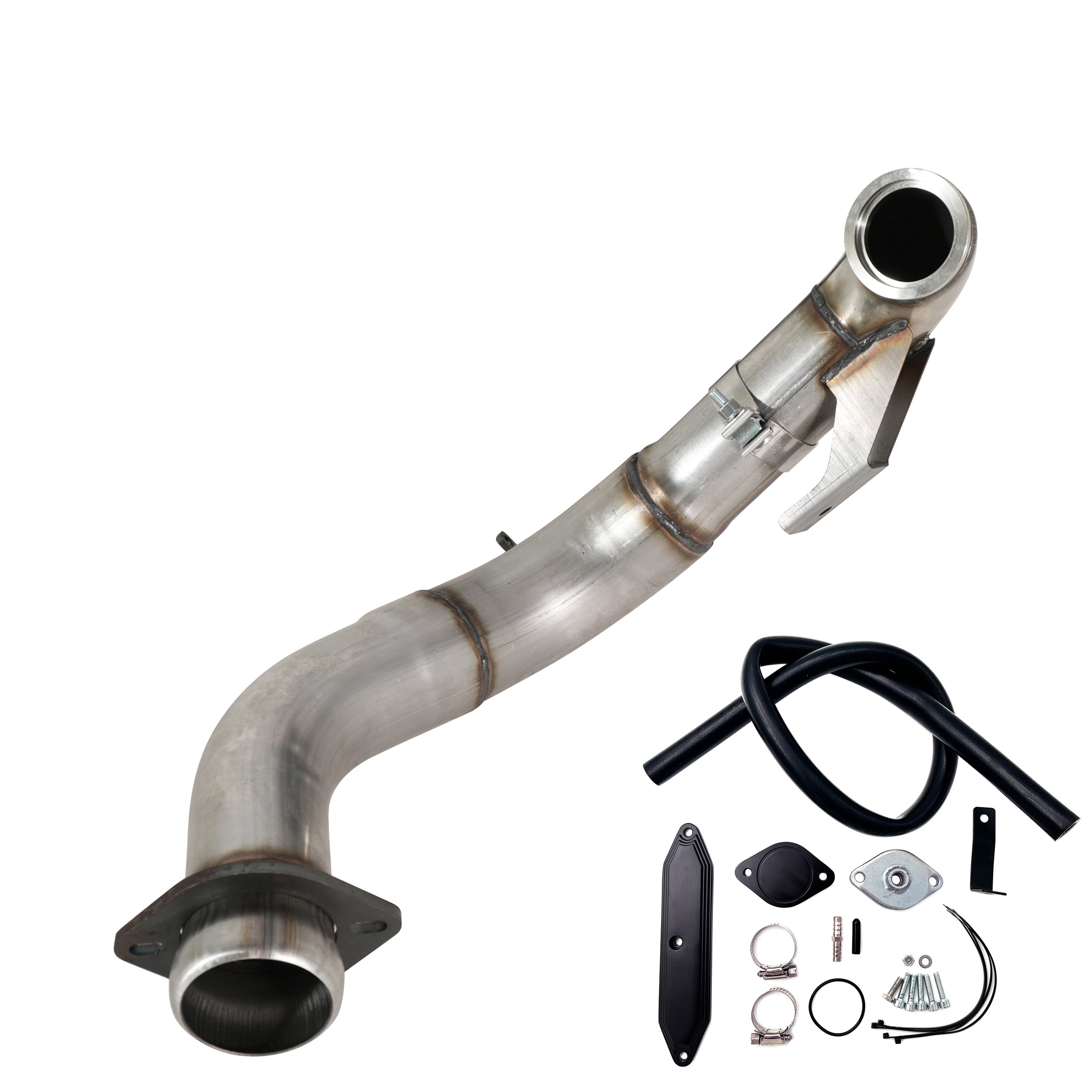 2015-2019 6.7L Ford Powerstroke 4" Turbo Downpipe w/EGR delete kit