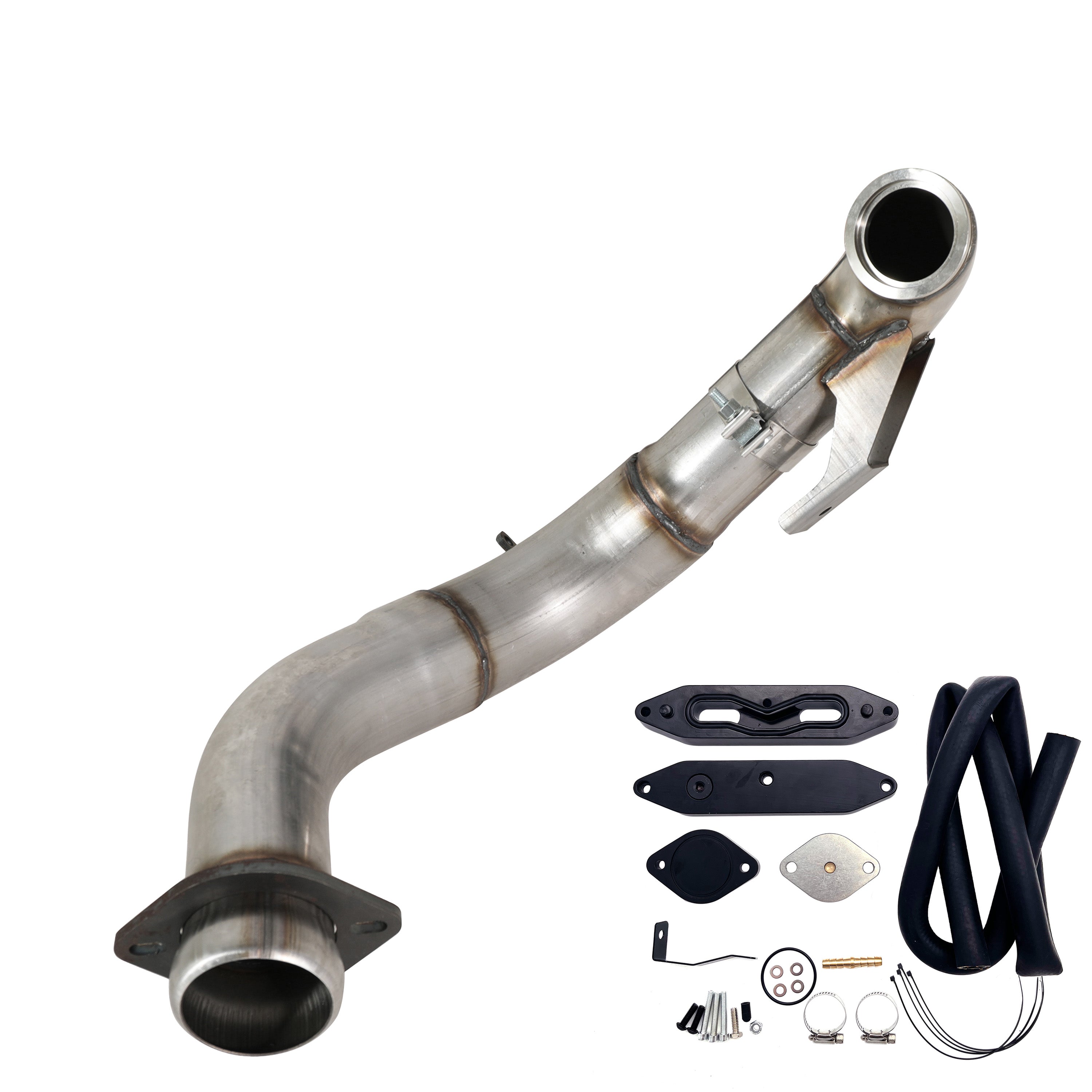 2015-2019 6.7L Ford Powerstroke 4" Turbo Downpipe w/EGR delete kit