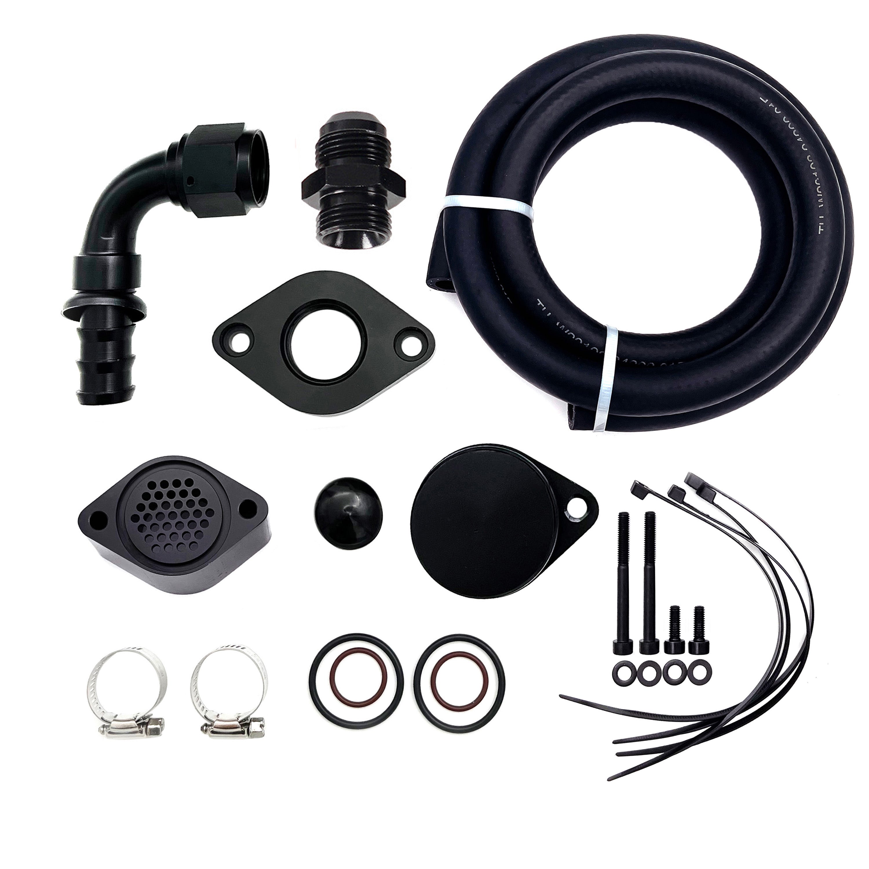 2011-2023 6.7L Ford Powerstroke CCV PCV Reroute Engine Ventilation Kit