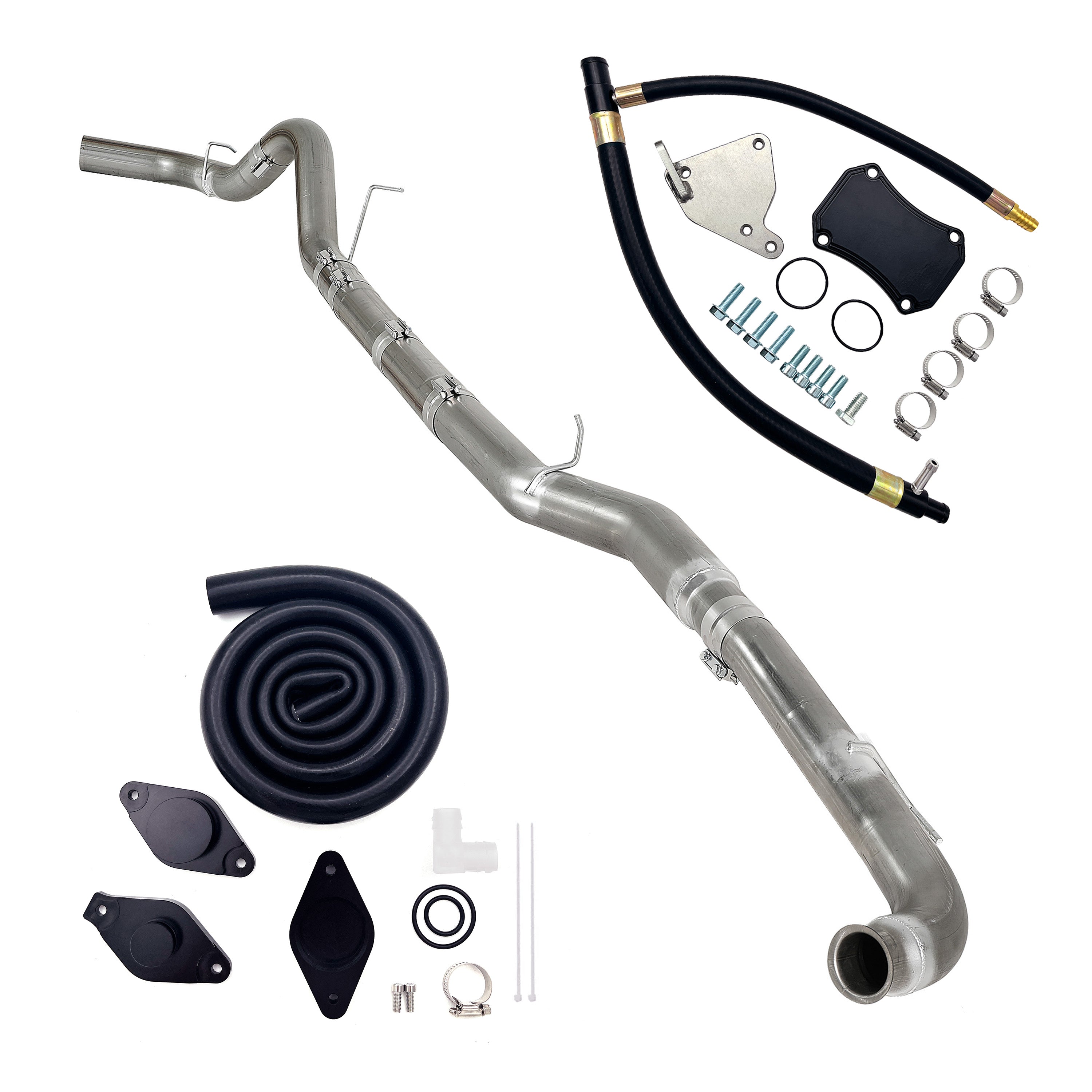 2011-2015 6.6L Duramax LML 4" DP-Back DPF delete Pipe & EGR/CC Delete Kit