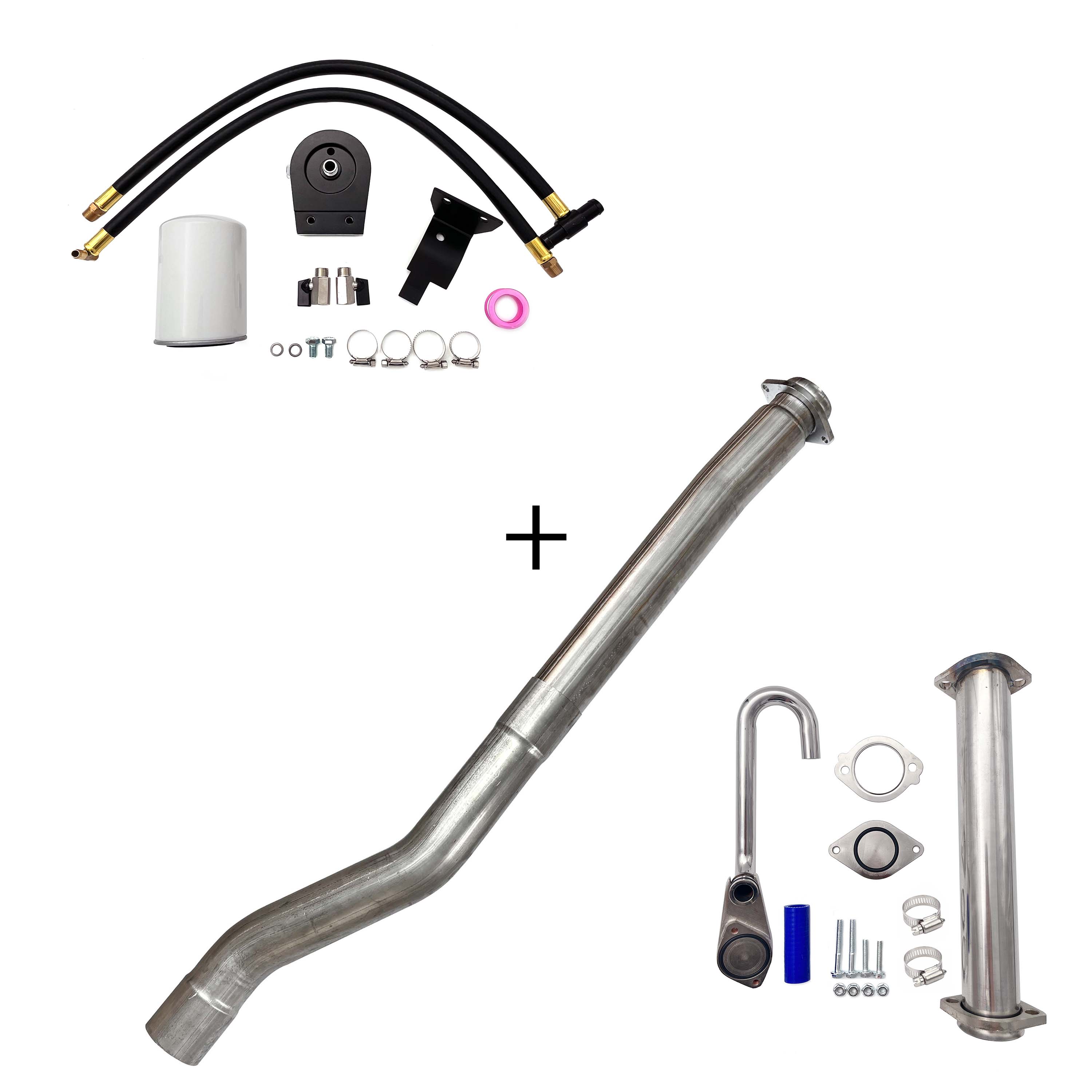2003-2007 6.0L Ford Powerstroke Cat & Muffler/EGR/CCV/Up-Pipe Upgrade Kit