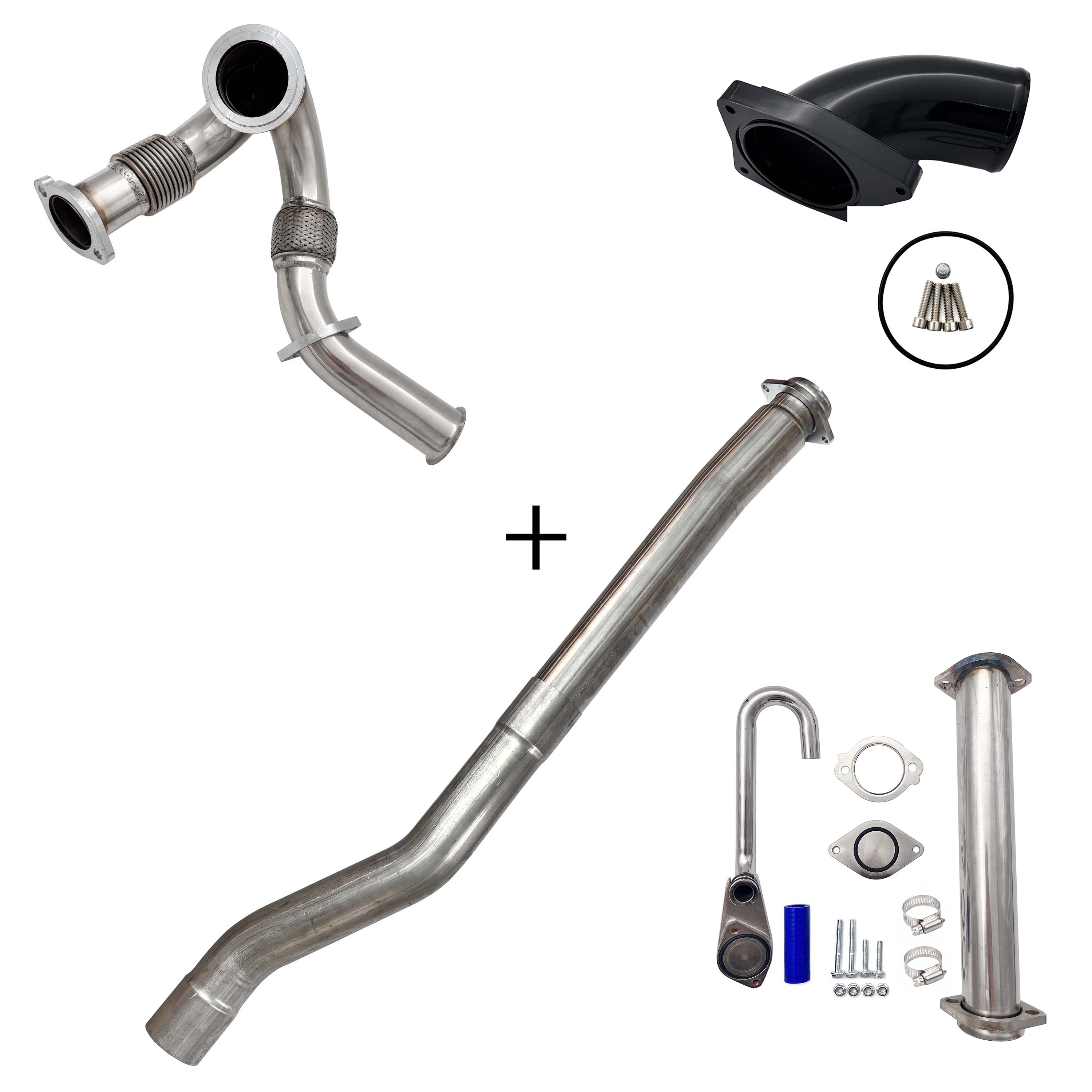 2003-2007 6.0L Ford Powerstroke Cat & Muffler/EGR/CCV/Up-Pipe Upgrade Kit