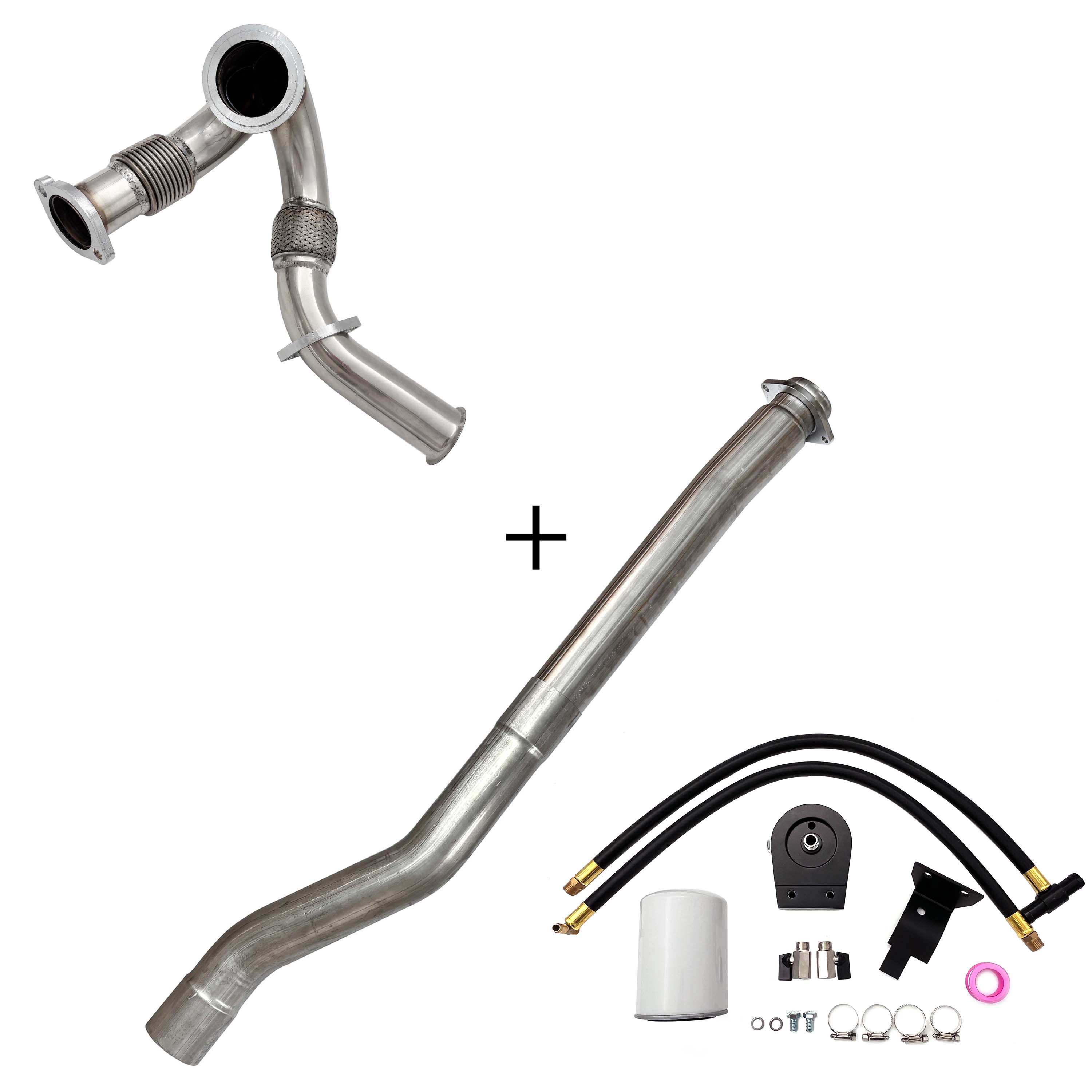2003-2007 6.0L Ford Powerstroke Cat & Muffler/EGR/CCV/Up-Pipe Upgrade Kit