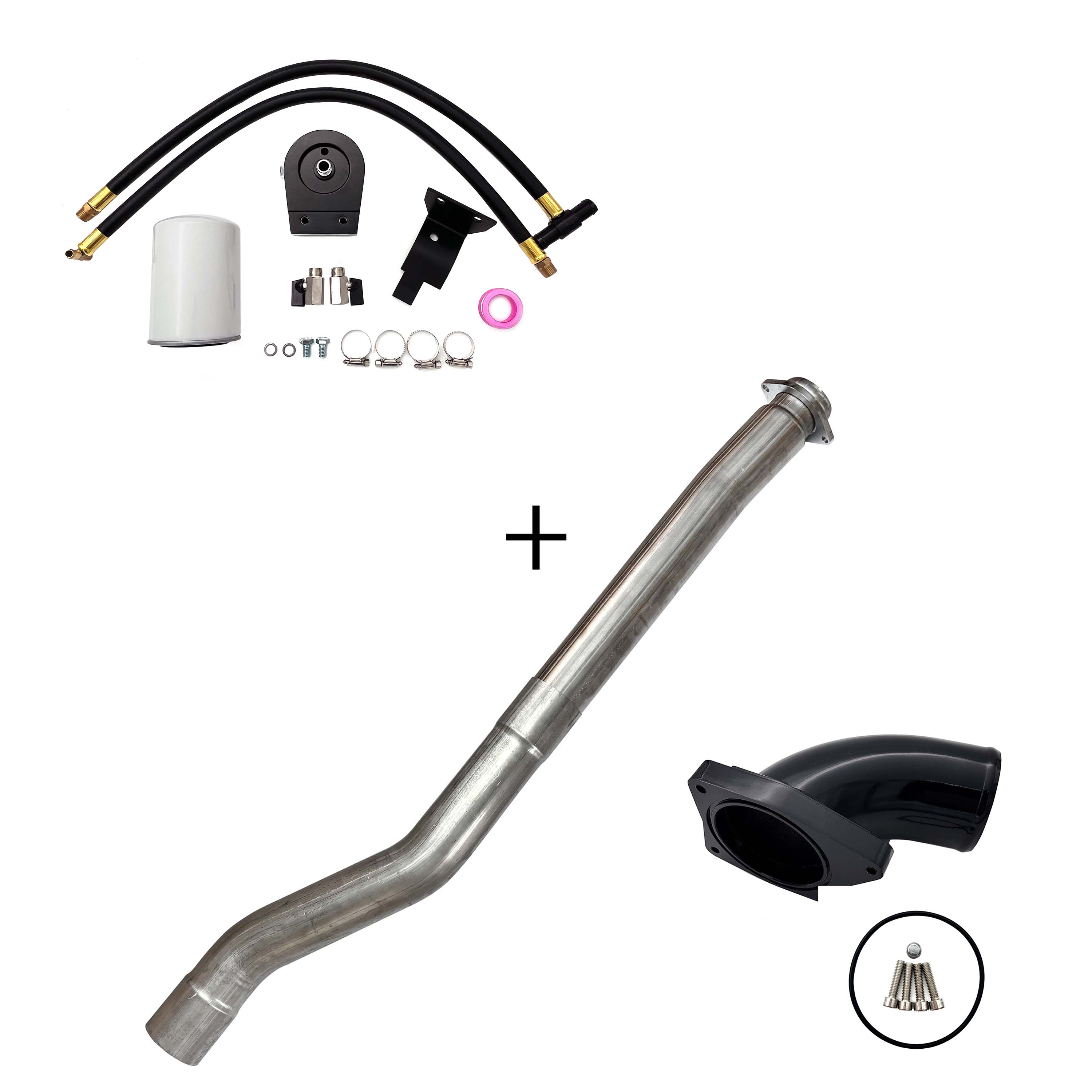 2003-2007 6.0L Ford Powerstroke Cat & Muffler/EGR/CCV/Up-Pipe Upgrade Kit