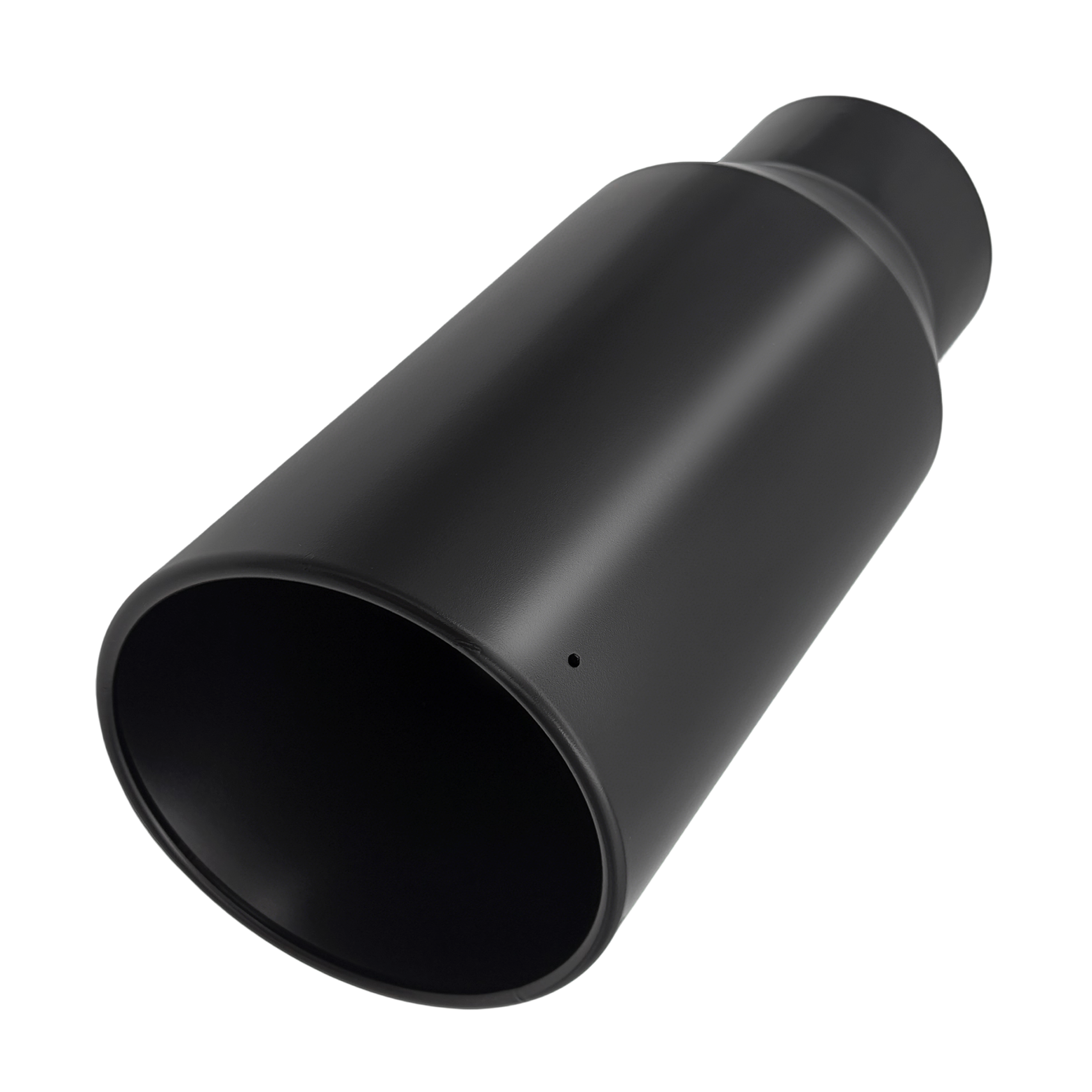 4" Inlet 6" Outlet 12" Length Bolt-On Exhaust Tip Black