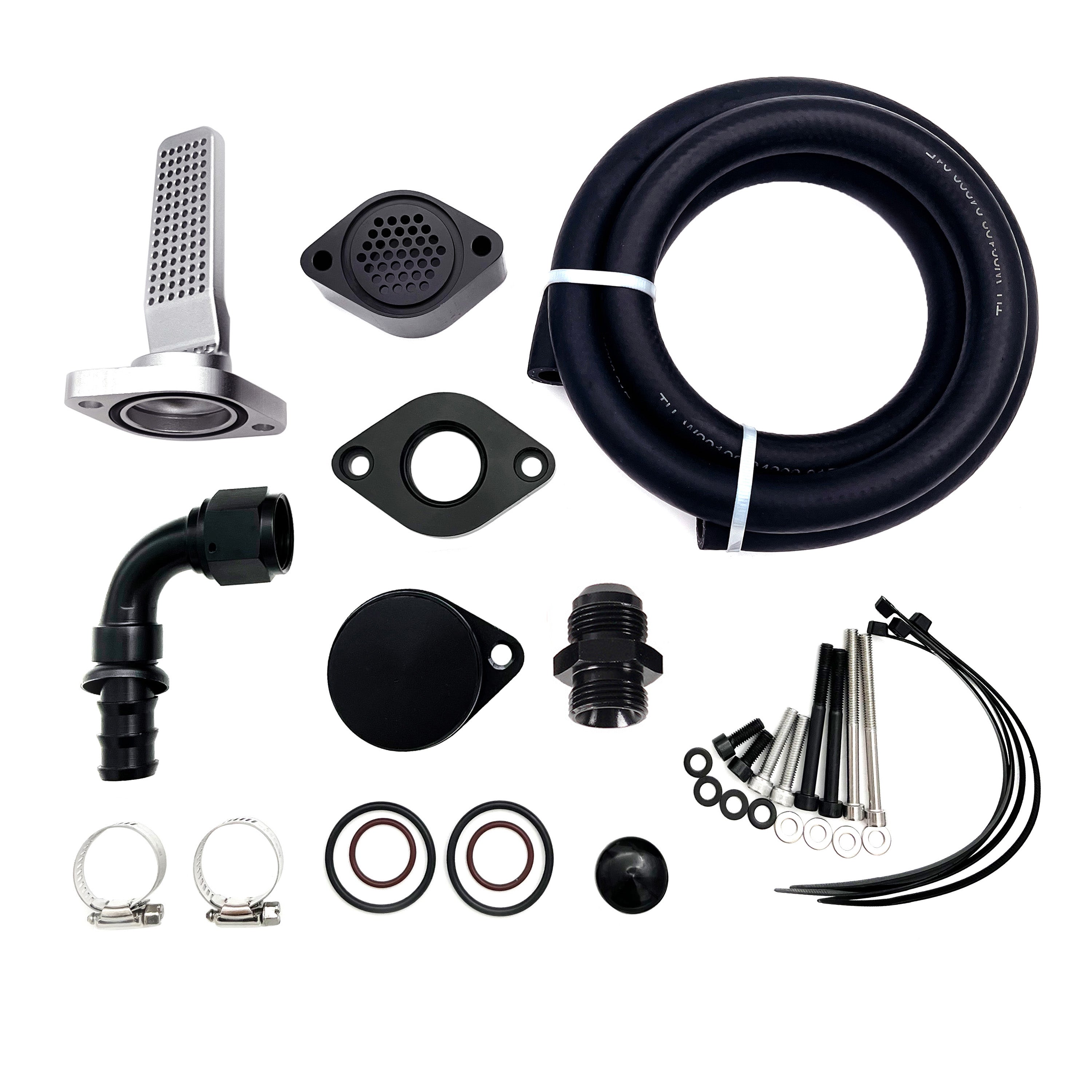 2011-2023 6.7L Ford Powerstroke CCV PCV Reroute Engine Ventilation Kit