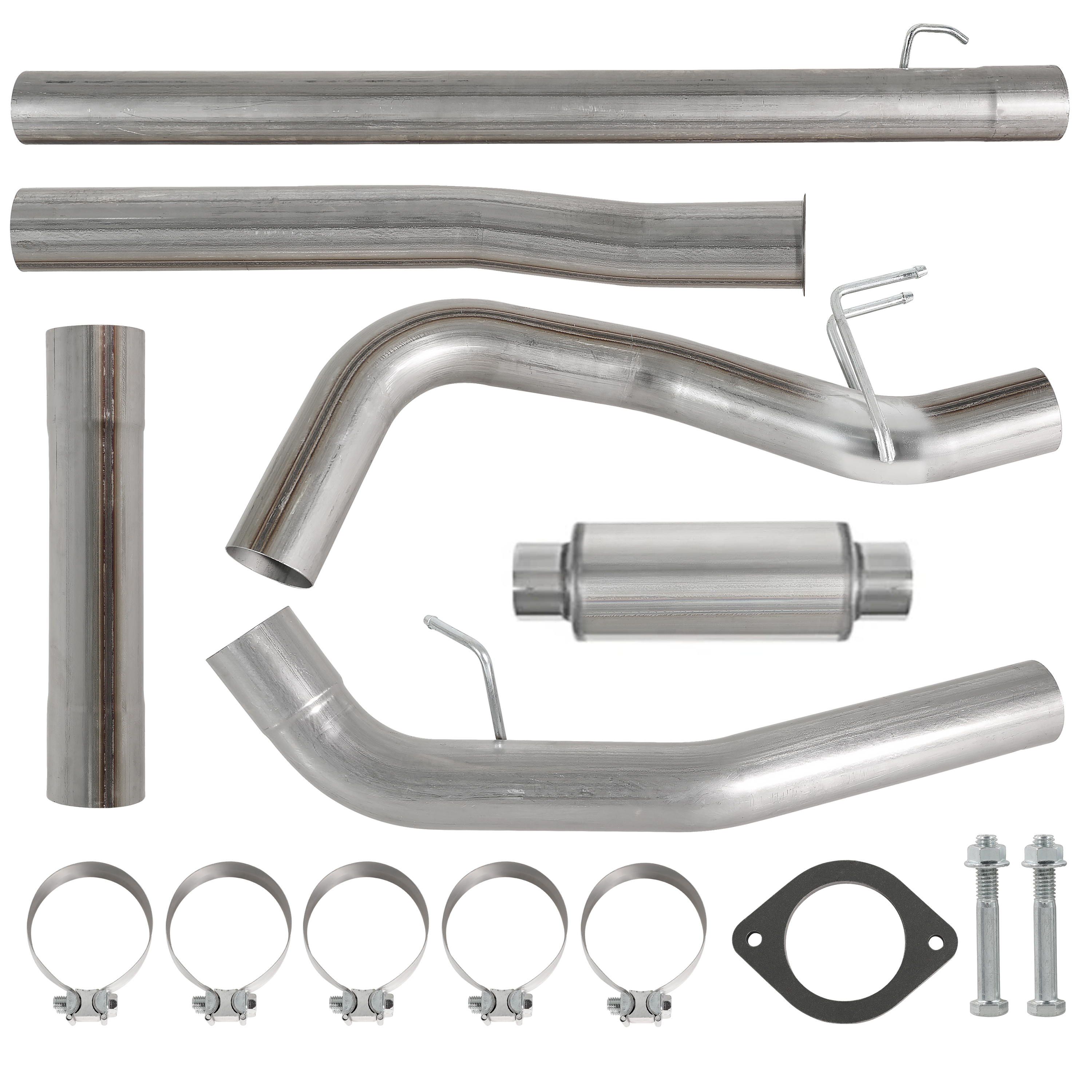 2011-2022 6.7L Ford Powerstroke 4" Dp-Back DPF Delete Pipe (With Muffler)