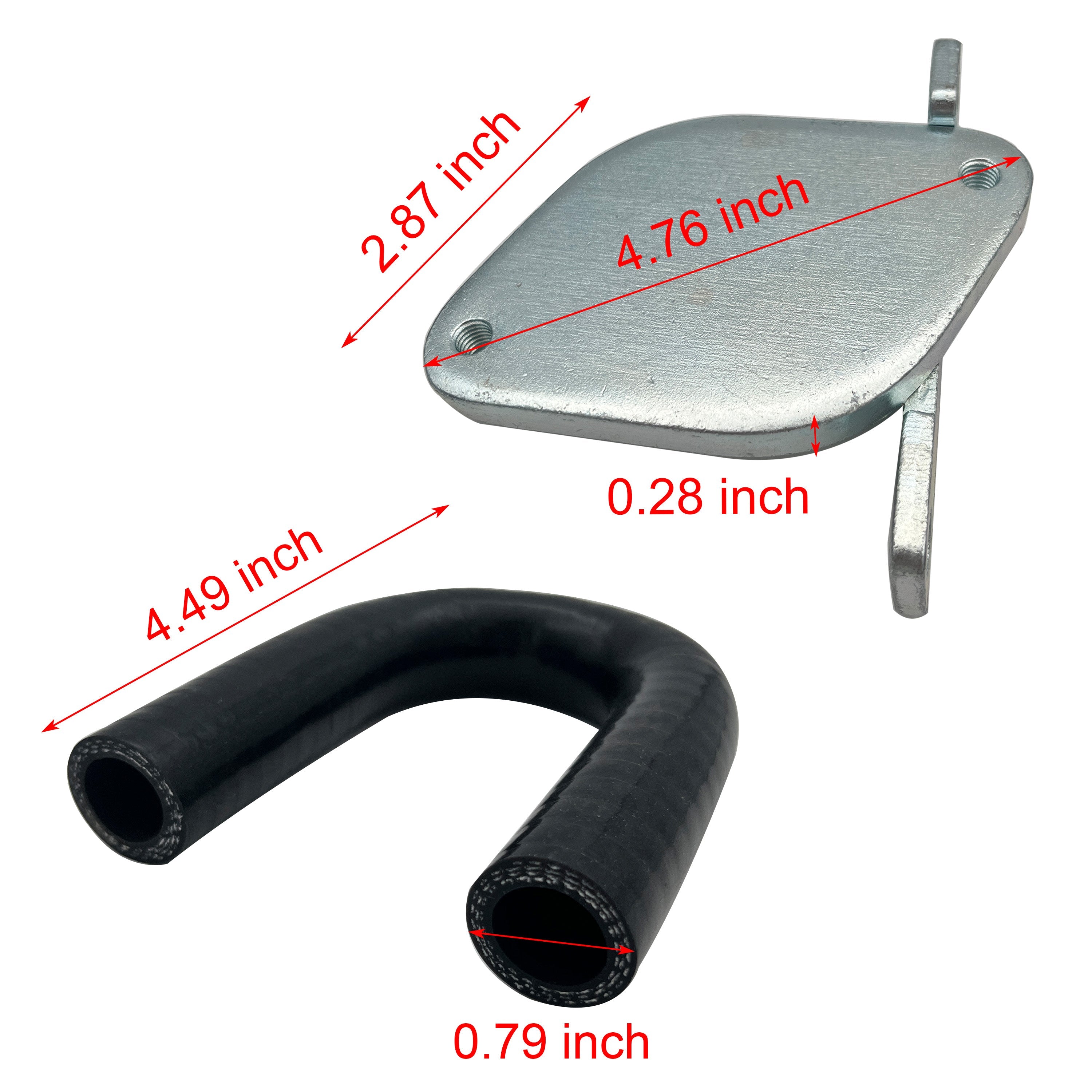 2007.5-2010 6.6L Duramax Passenger Up-Pipe & EGR Delete Kit w/ intake