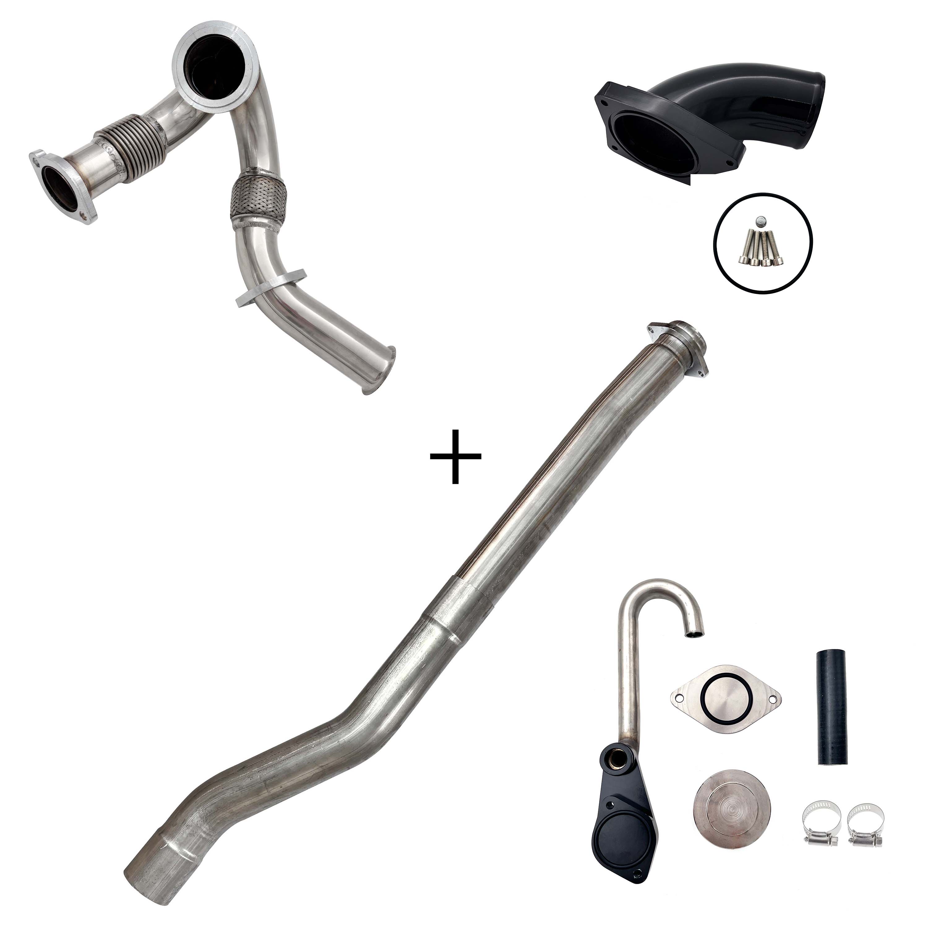 2003-2007 6.0L Ford Powerstroke Cat & Muffler/EGR/CCV/Up-Pipe Upgrade Kit
