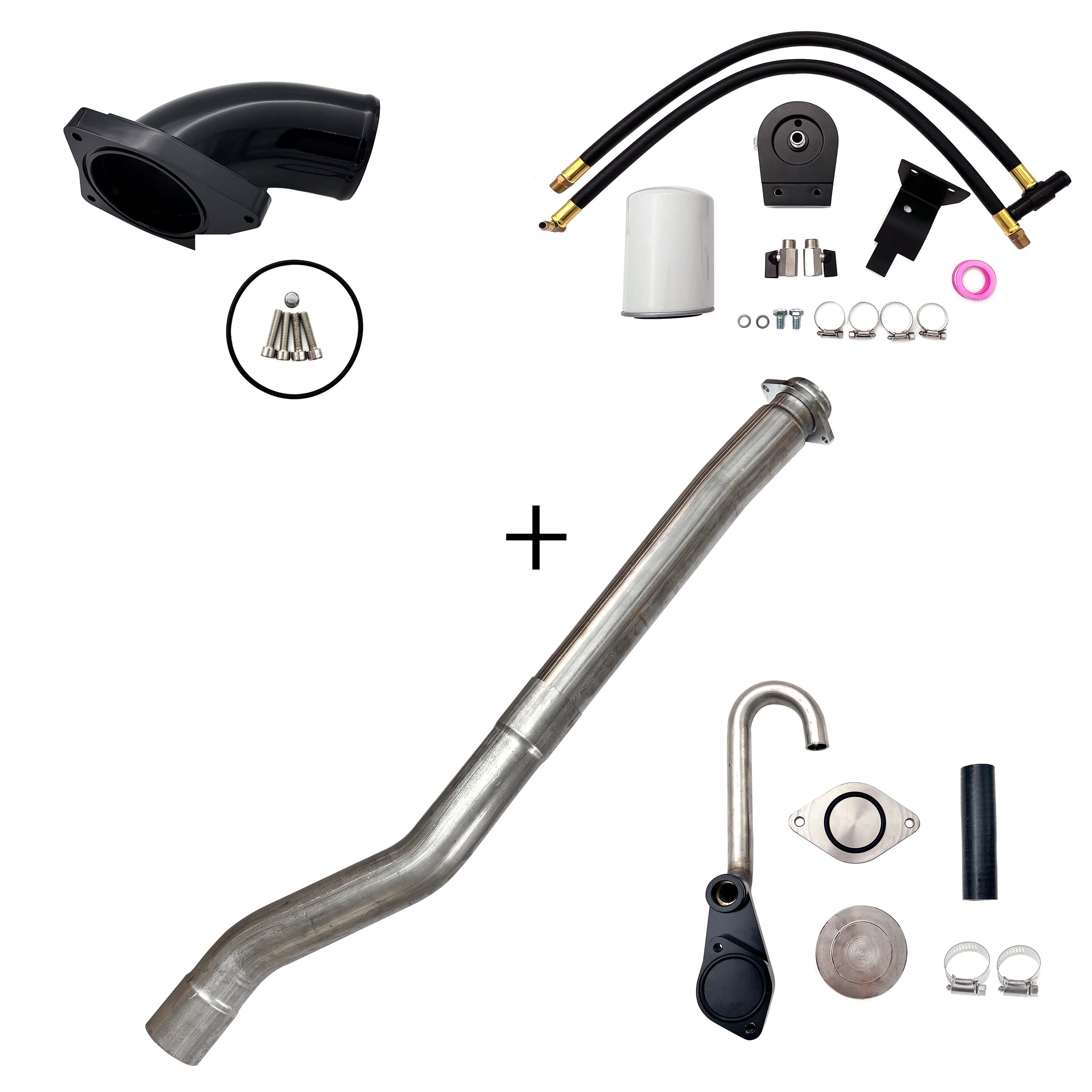 2003-2007 6.0L Ford Powerstroke Cat & Muffler/EGR/CCV/Up-Pipe Upgrade Kit