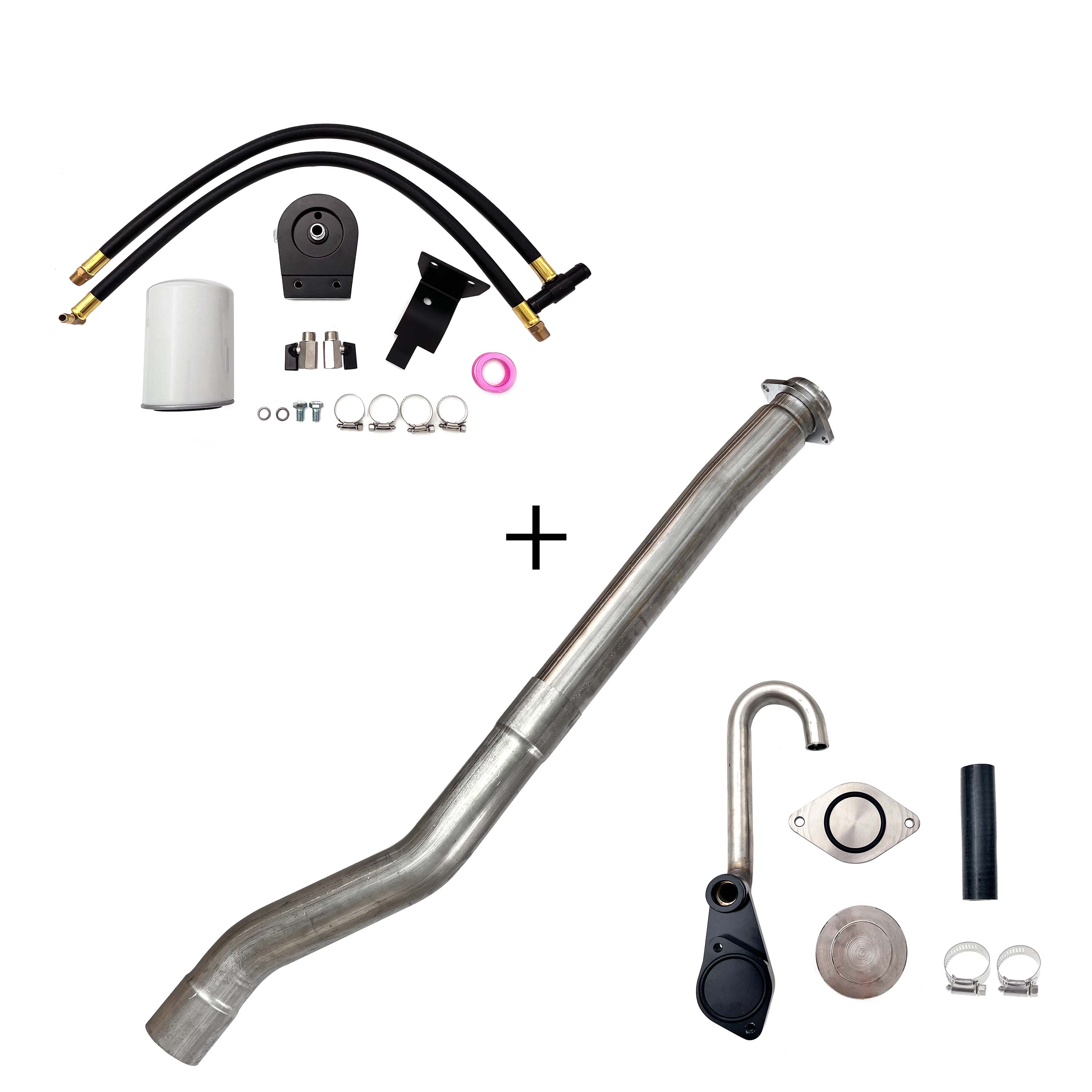 2003-2007 6.0L Ford Powerstroke Cat & Muffler/EGR/CCV/Up-Pipe Upgrade Kit