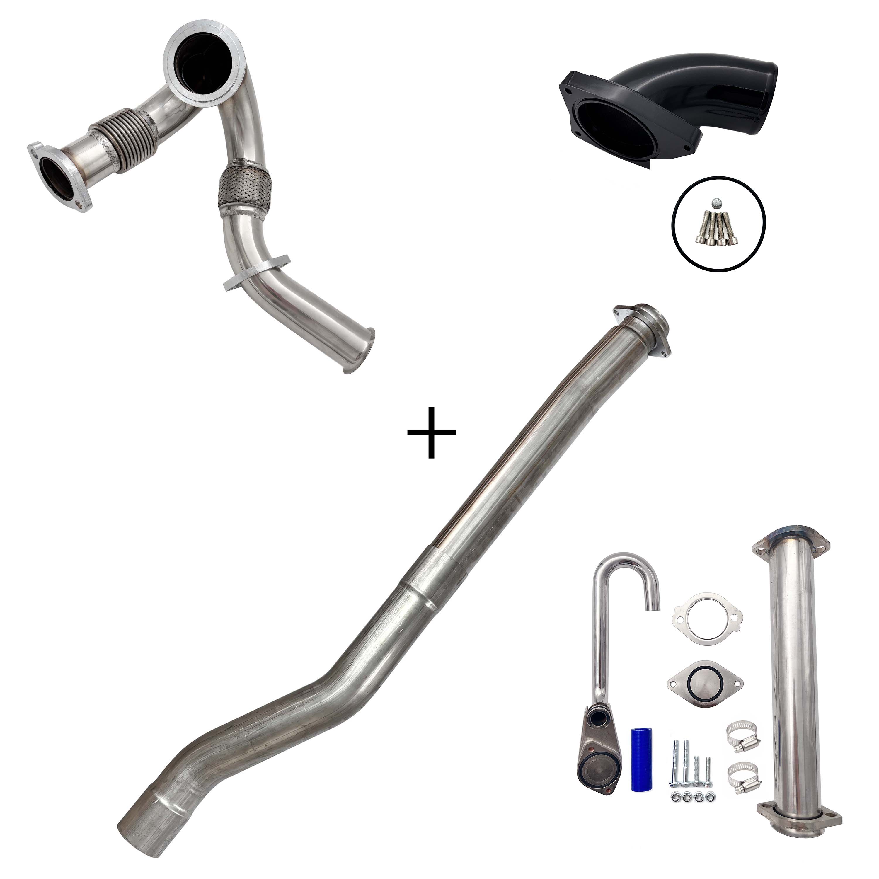2003-2007 6.0L Ford Powerstroke Cat & Muffler/EGR/CCV/Up-Pipe Upgrade Kit