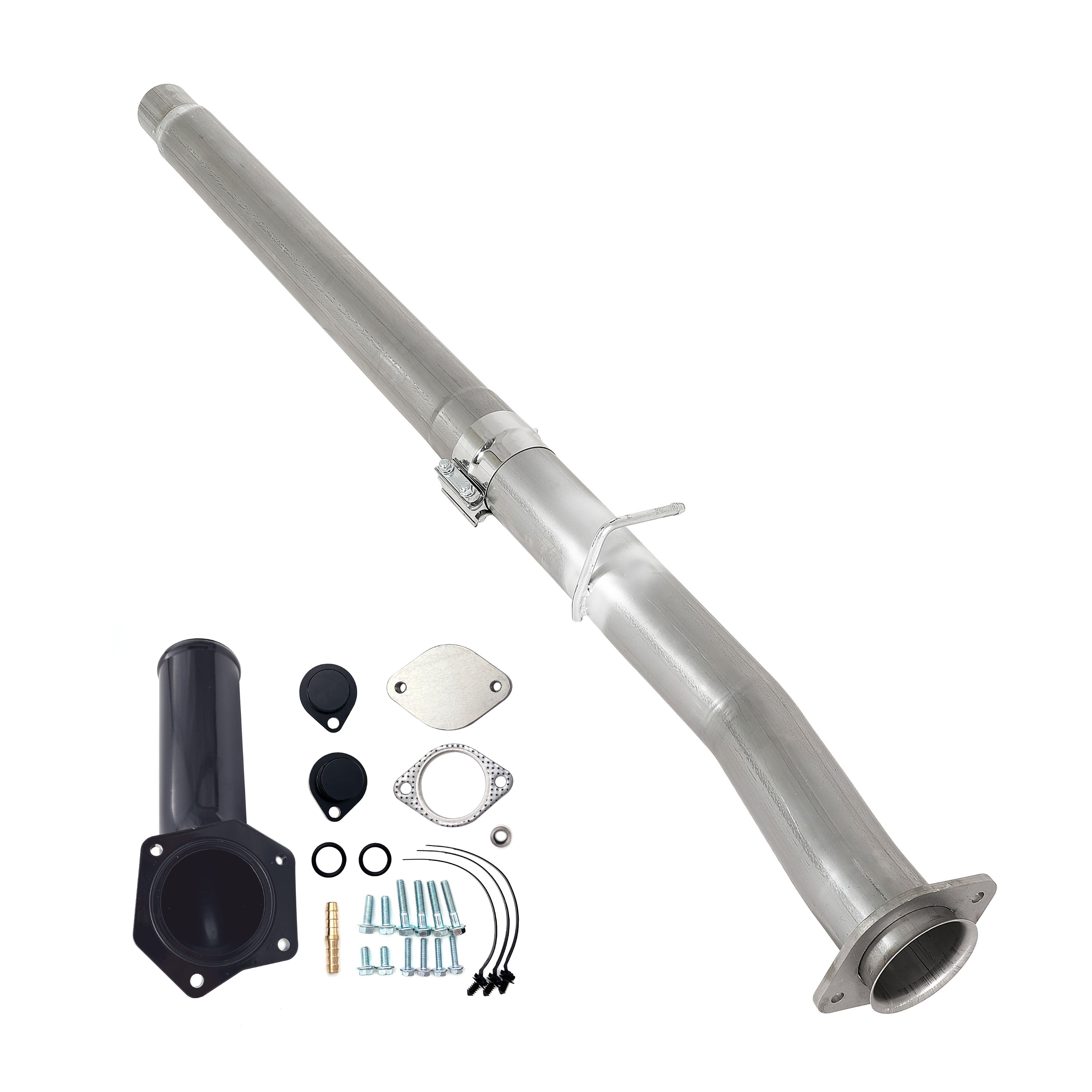 2008-2010 6.4L Ford Powerstroke 4inch Cat DPF Delete Pipe EGR Delete Kit