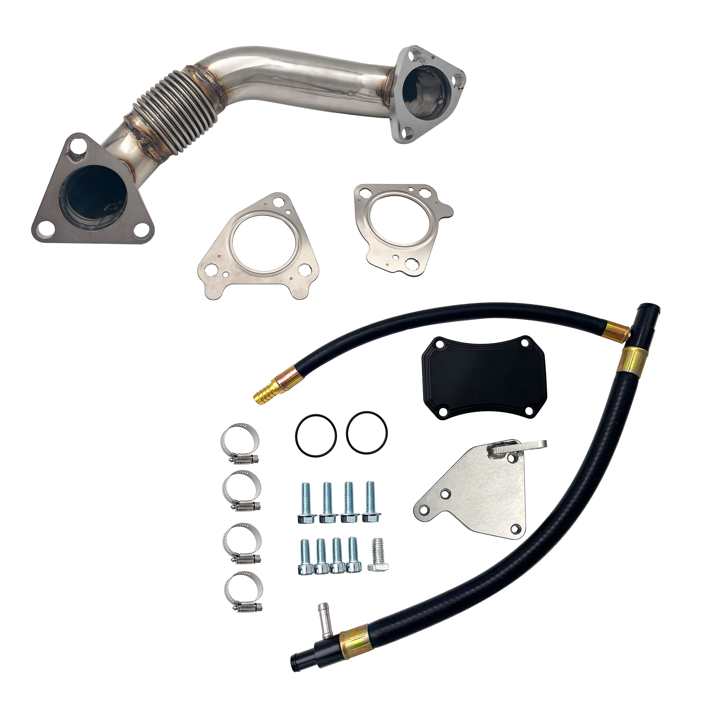 2011-2016 6.6L Chevy Duramax LML Up-Pipe & EGR Cooler Delete Kit (Passenger Side)