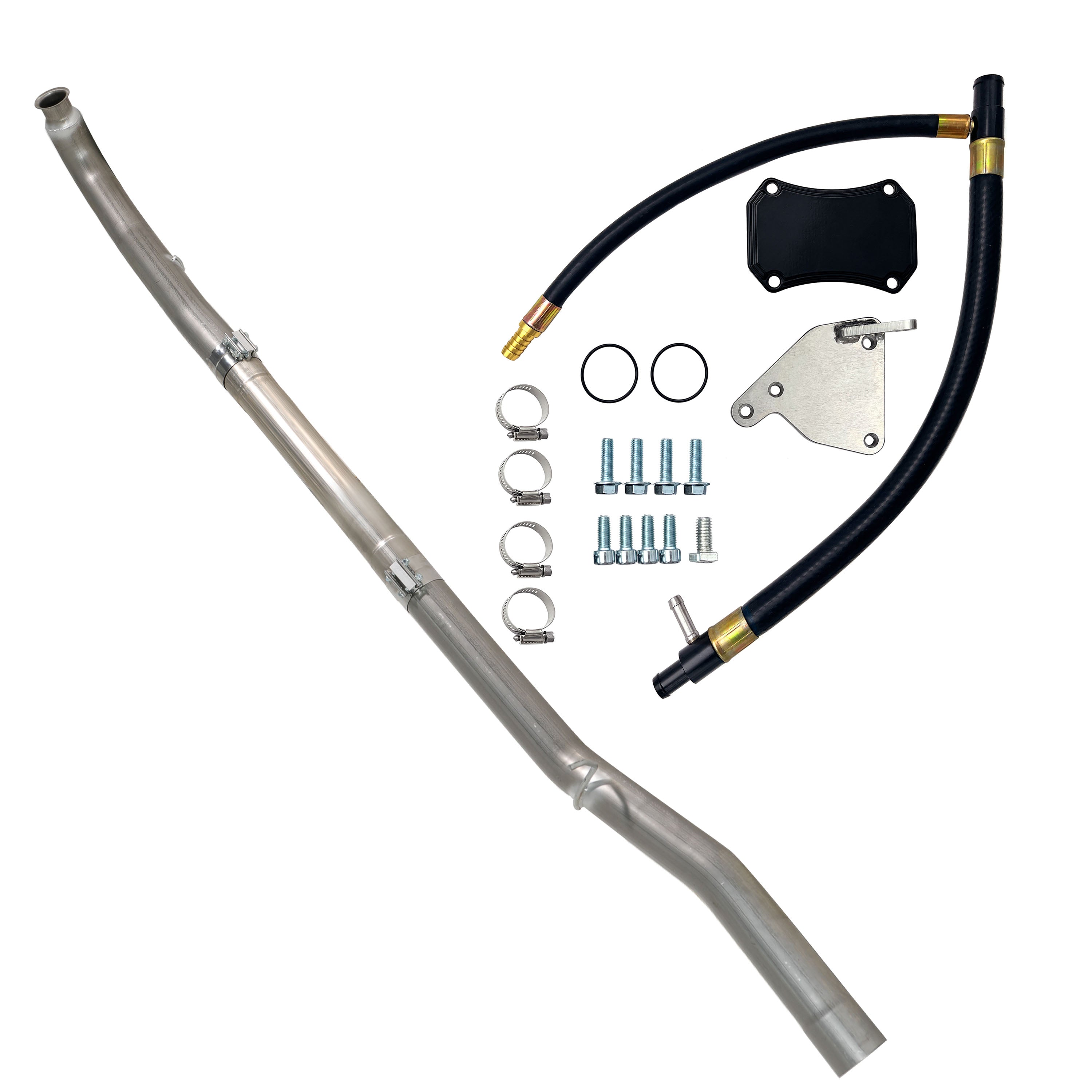 2011-2015.5 6.6L Chevy GMC Duramax 4" DPF Delete Pipe & EGR Delete Kit