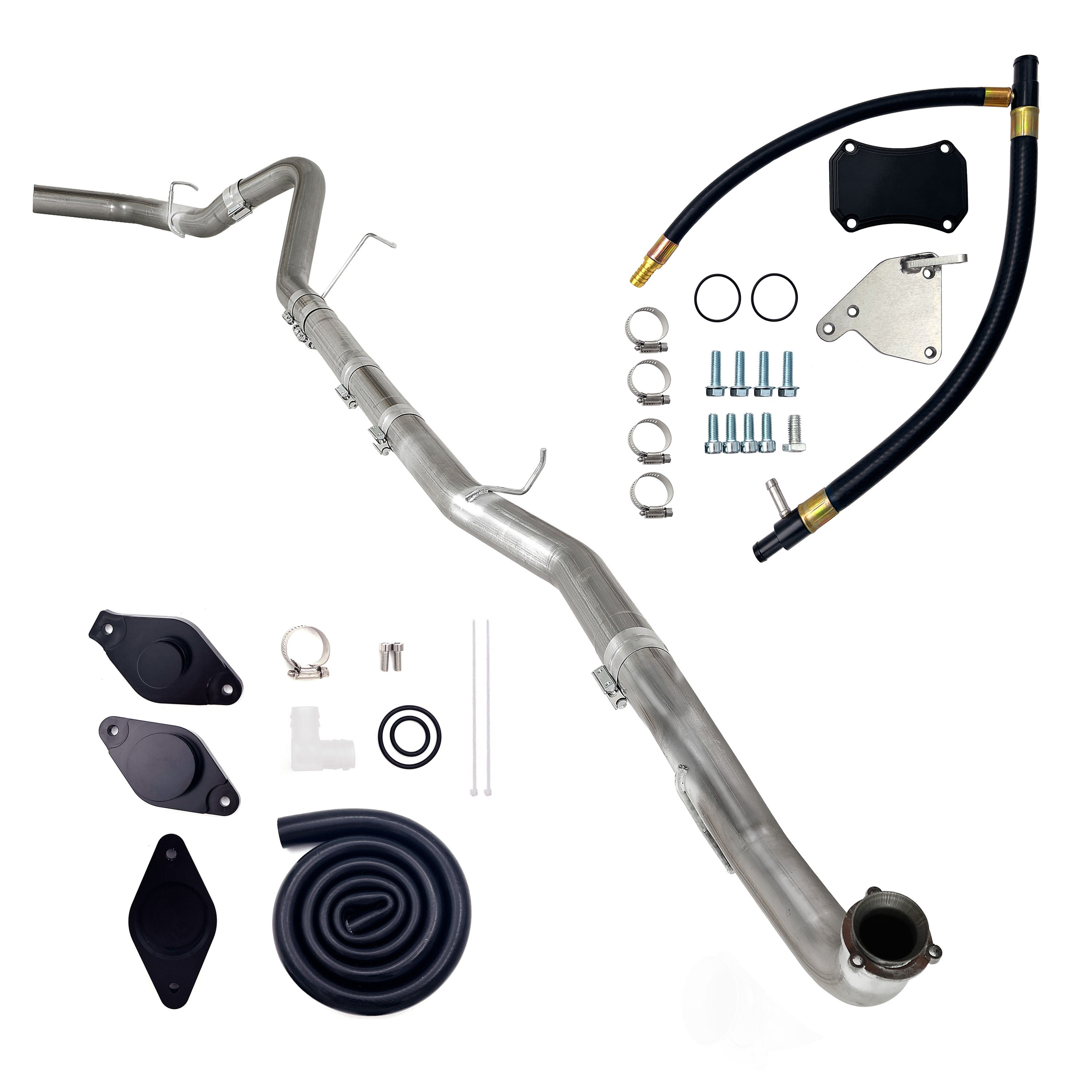 2015.5-2016 6.6L Duramax LML 4" DP-Back DPF delete Pipe & EGR/CCV Delete Kit
