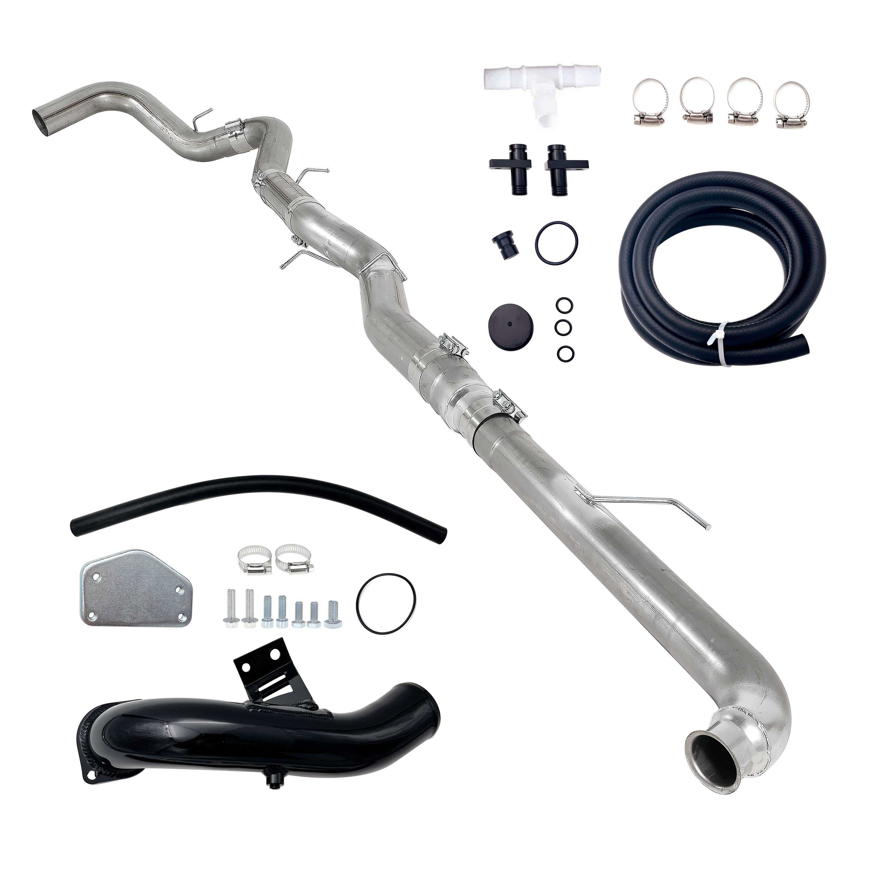 2004-2005 6.6L Duramax LLY 5" DP-Back DPF Race Pipe & EGR cooler Delete Kit