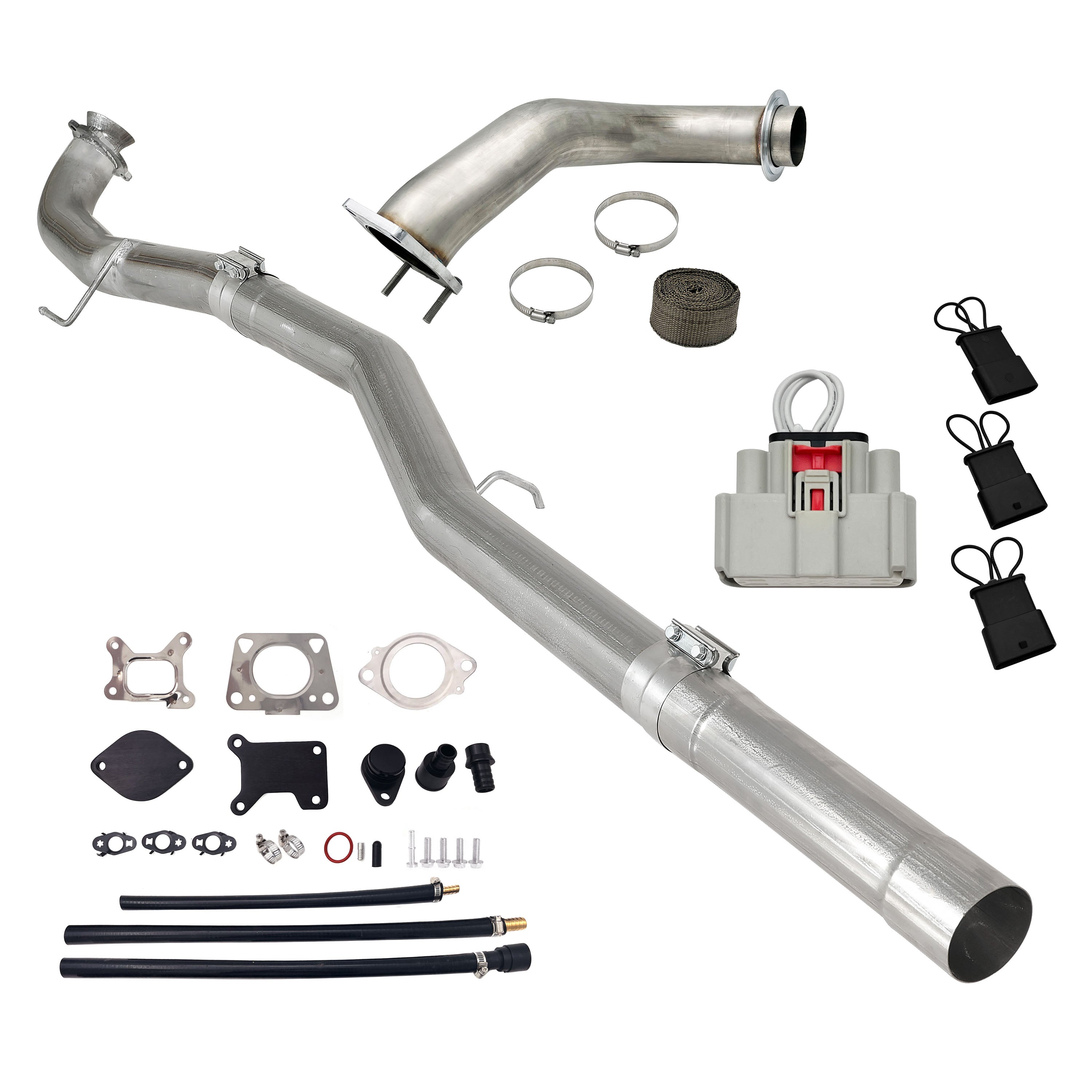 2017-2023 6.6L Duramax L5P DPF/CCV/EGR Delete & Downpipe w/Can Bus kit