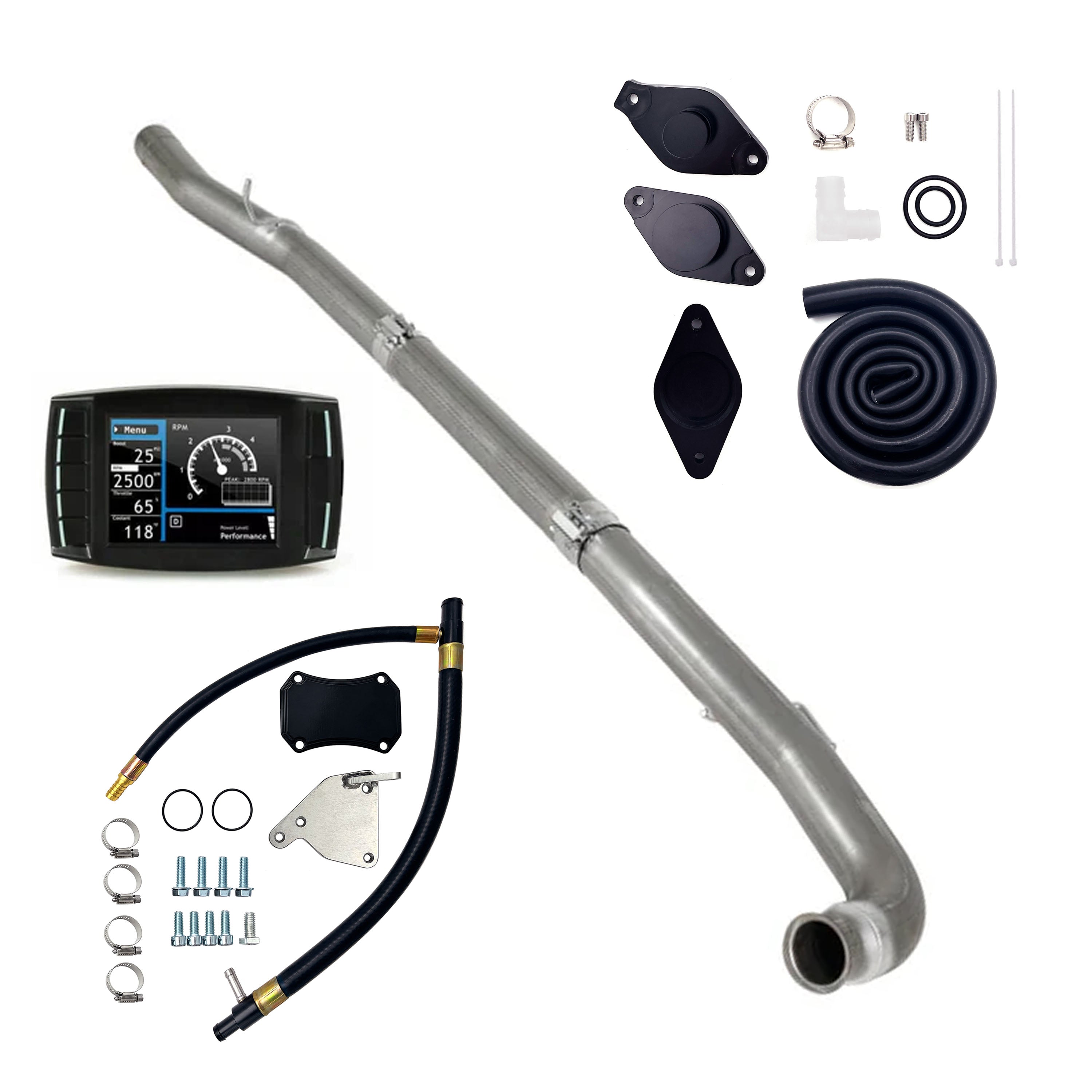 2011-2015.5 6.6L Duramax LML 4" DPF/EGR/DEF/CCV Delete All-in-One Kit