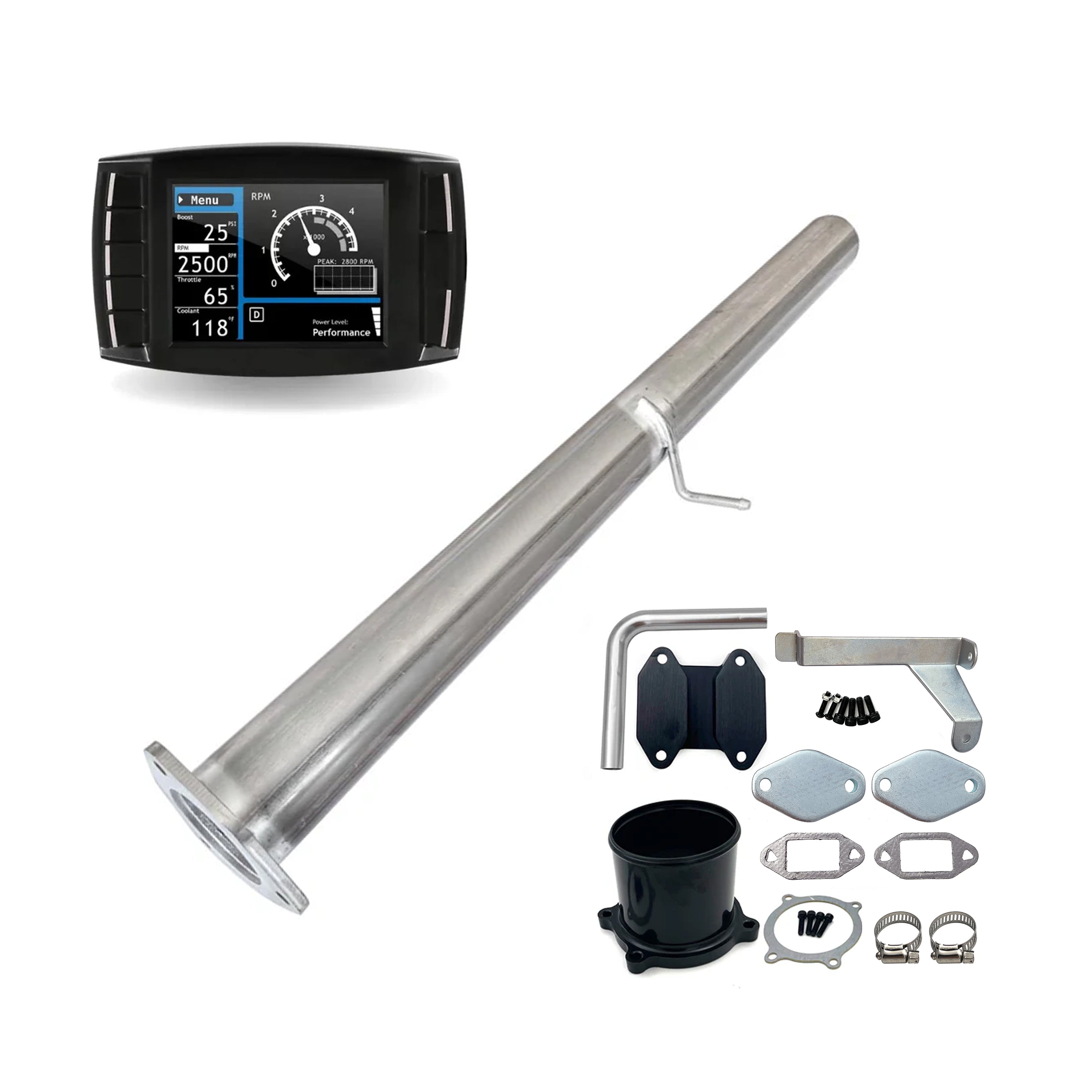 2007-2009 6.7L Ram 4" DPF/DEF/EGR Delete All-in-One Kit