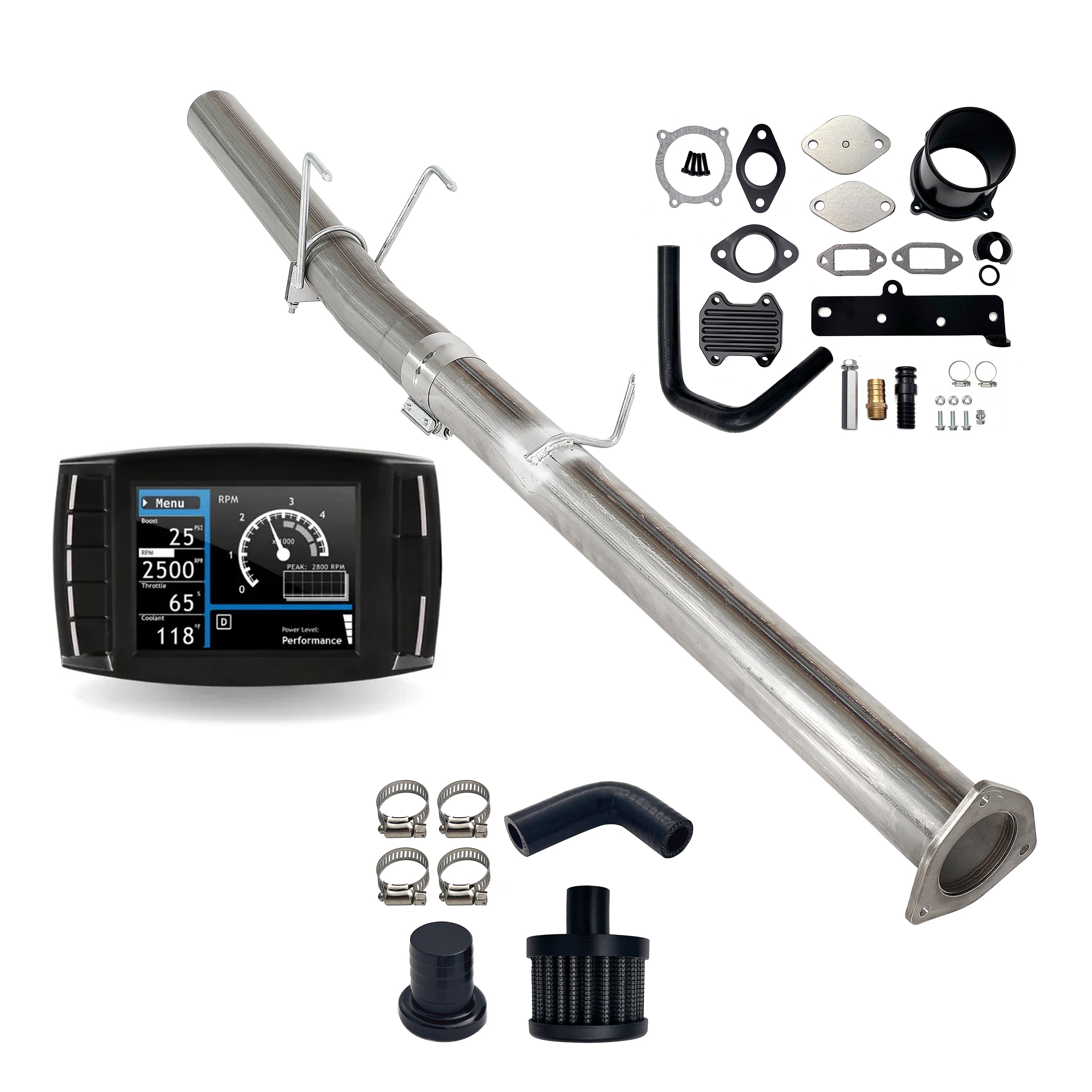 2013-2018 6.7L Ram 4" DPF/EGR/CCV Delete All-in-One Kit