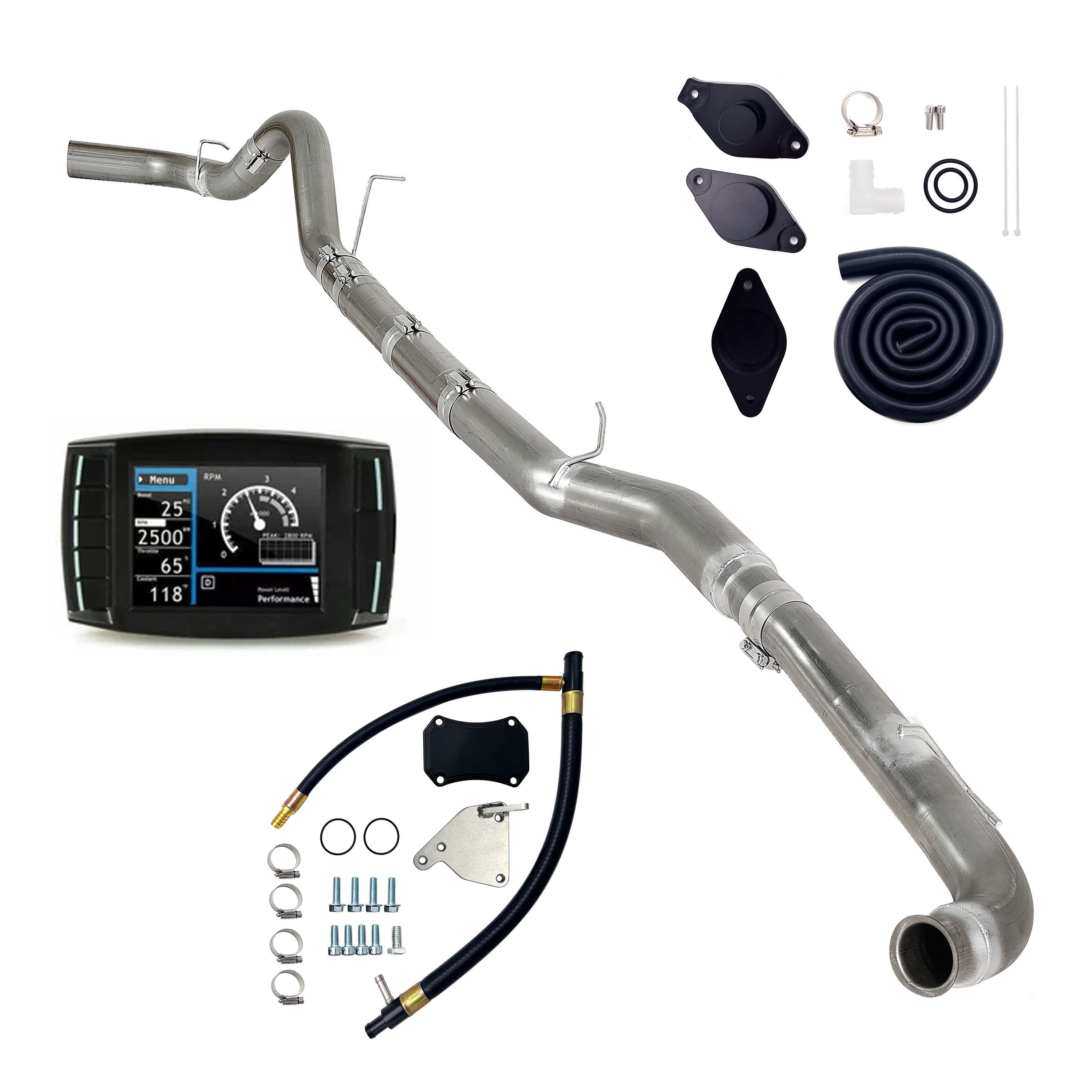 2011-2015.5 6.6L Duramax LML 4" DPF/EGR/DEF/CCV Delete Kit