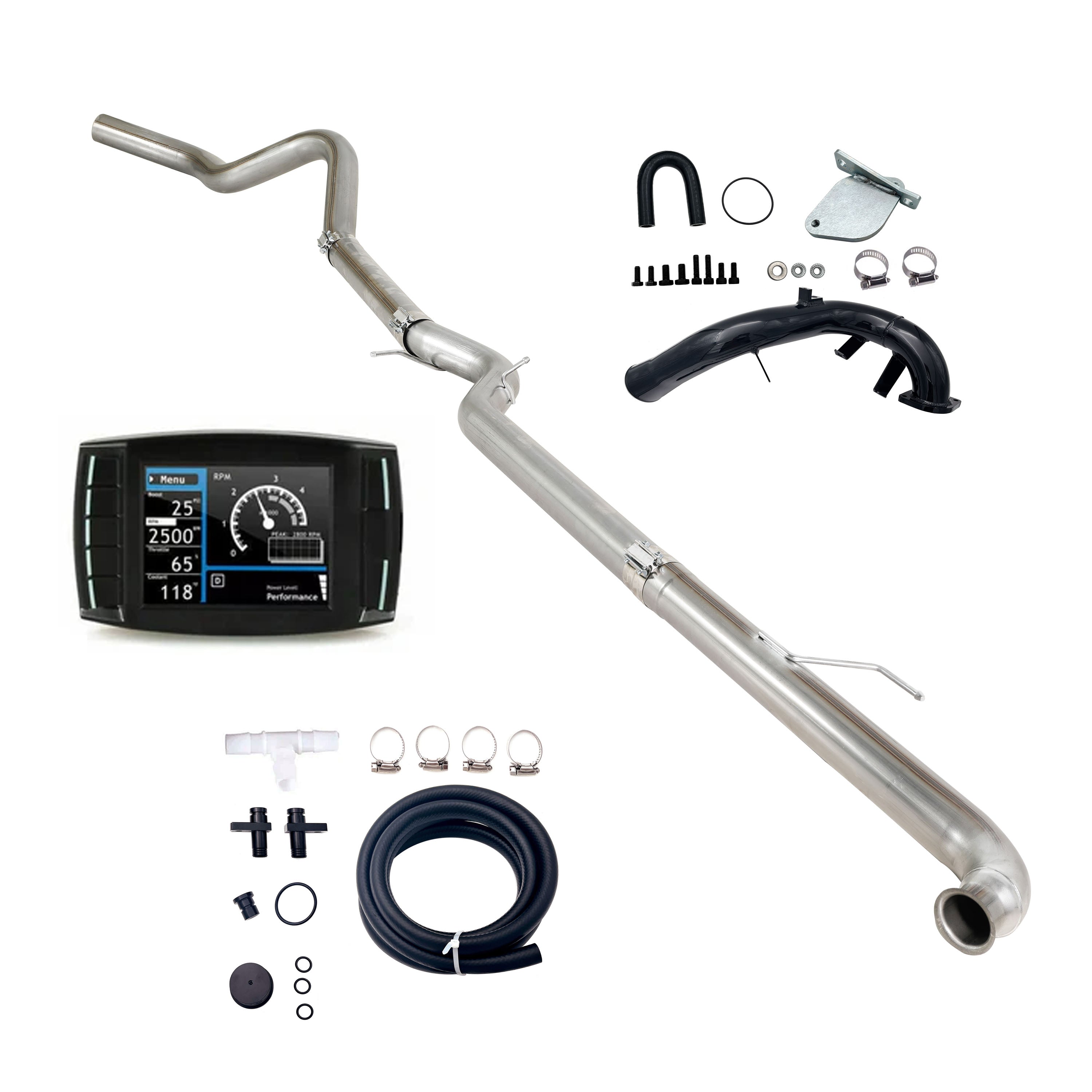 2007.5-2010 6.6L Duramax LMM 4" DPF/EGR/CCV Delete All-in-One Kit