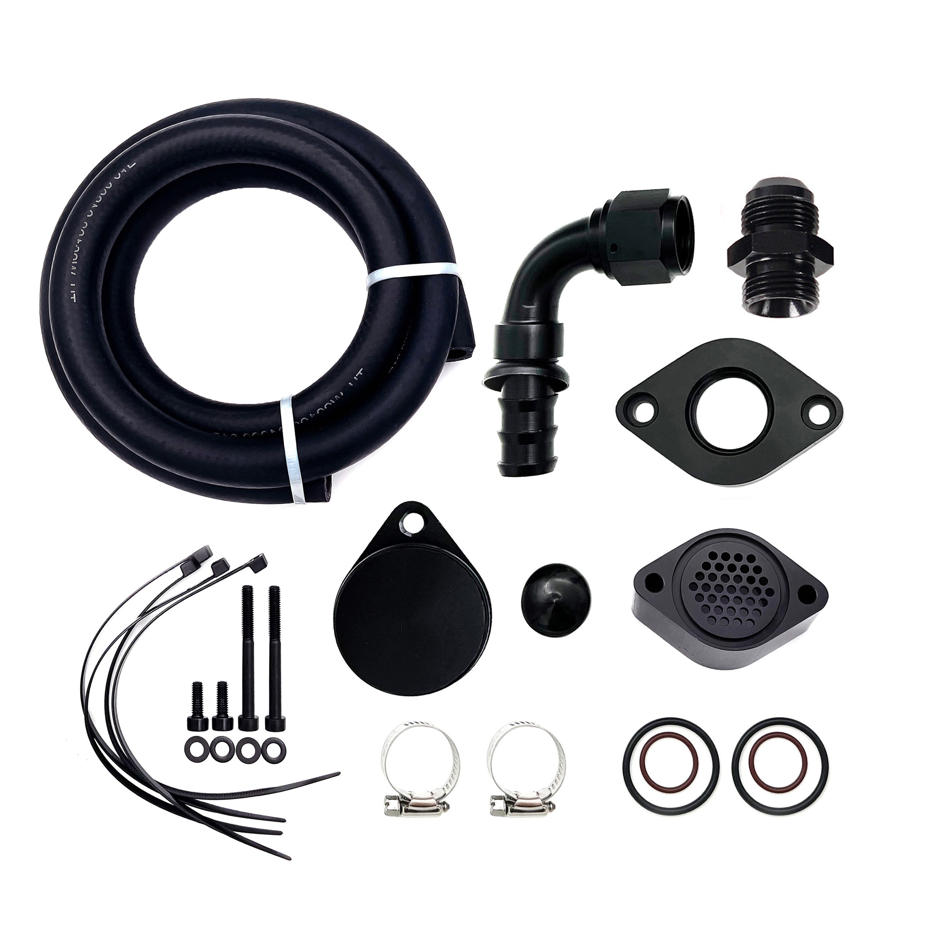 2011-2023 6.7L Ford Powerstroke CCV PCV Reroute Engine Ventilation Kit