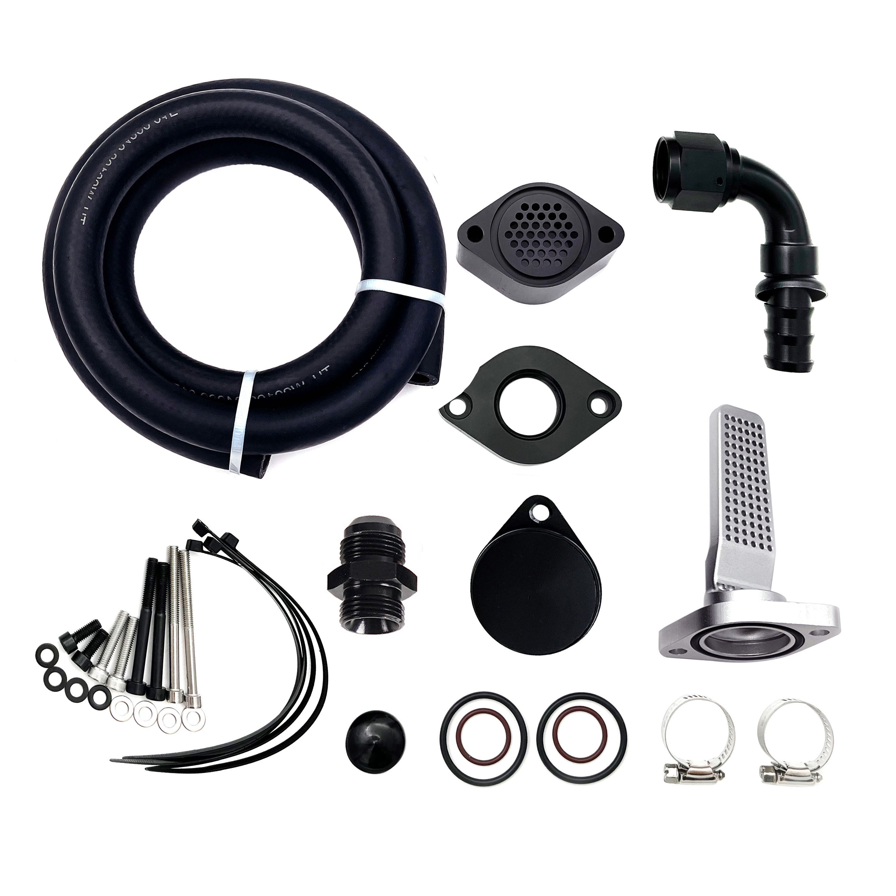 2011-2023 6.7L Ford Powerstroke CCV PCV Reroute Engine Ventilation Kit