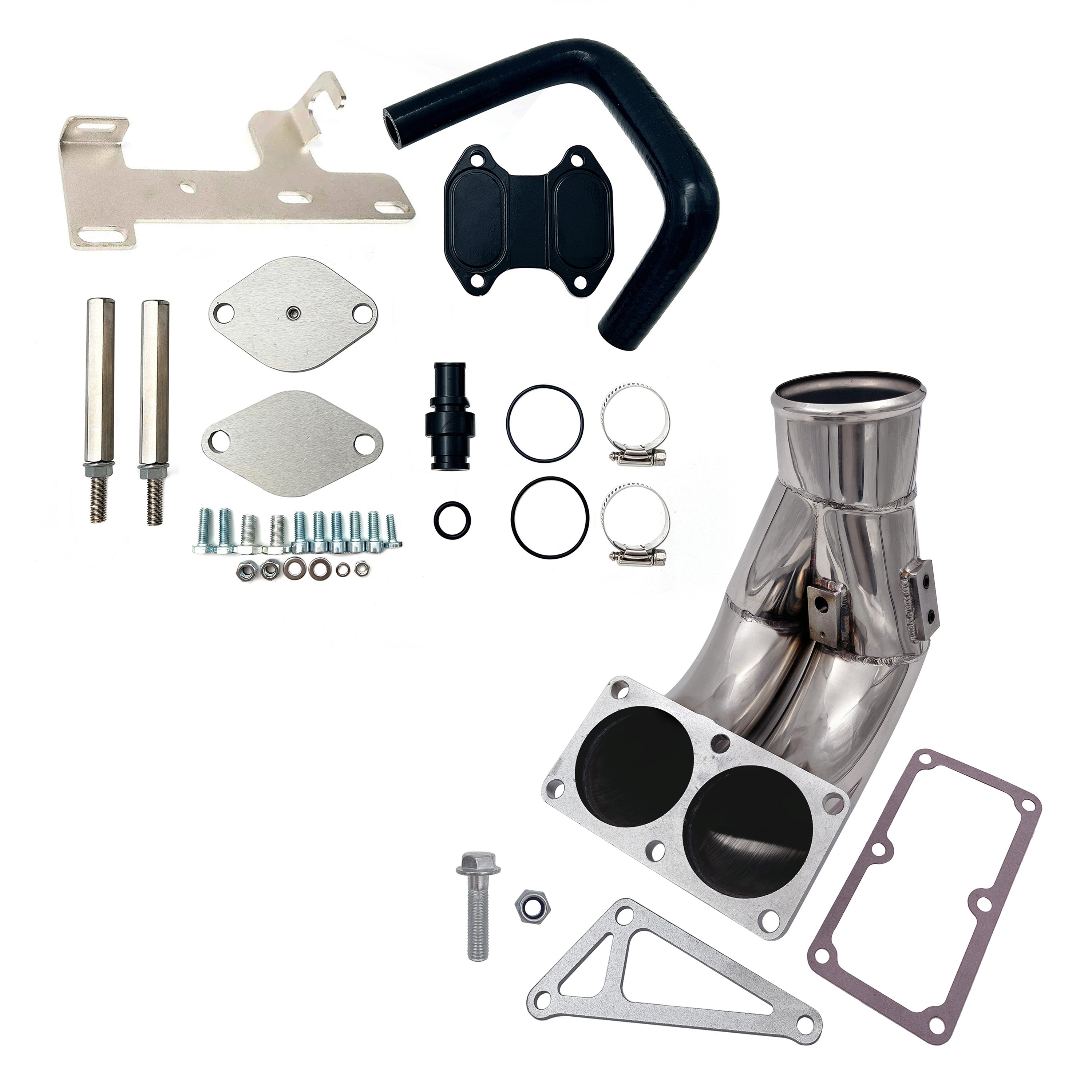 2010-2018 6.7L Ram 3.5" Intake Manifold Elbow Tube/EGR Cooler Delete kit