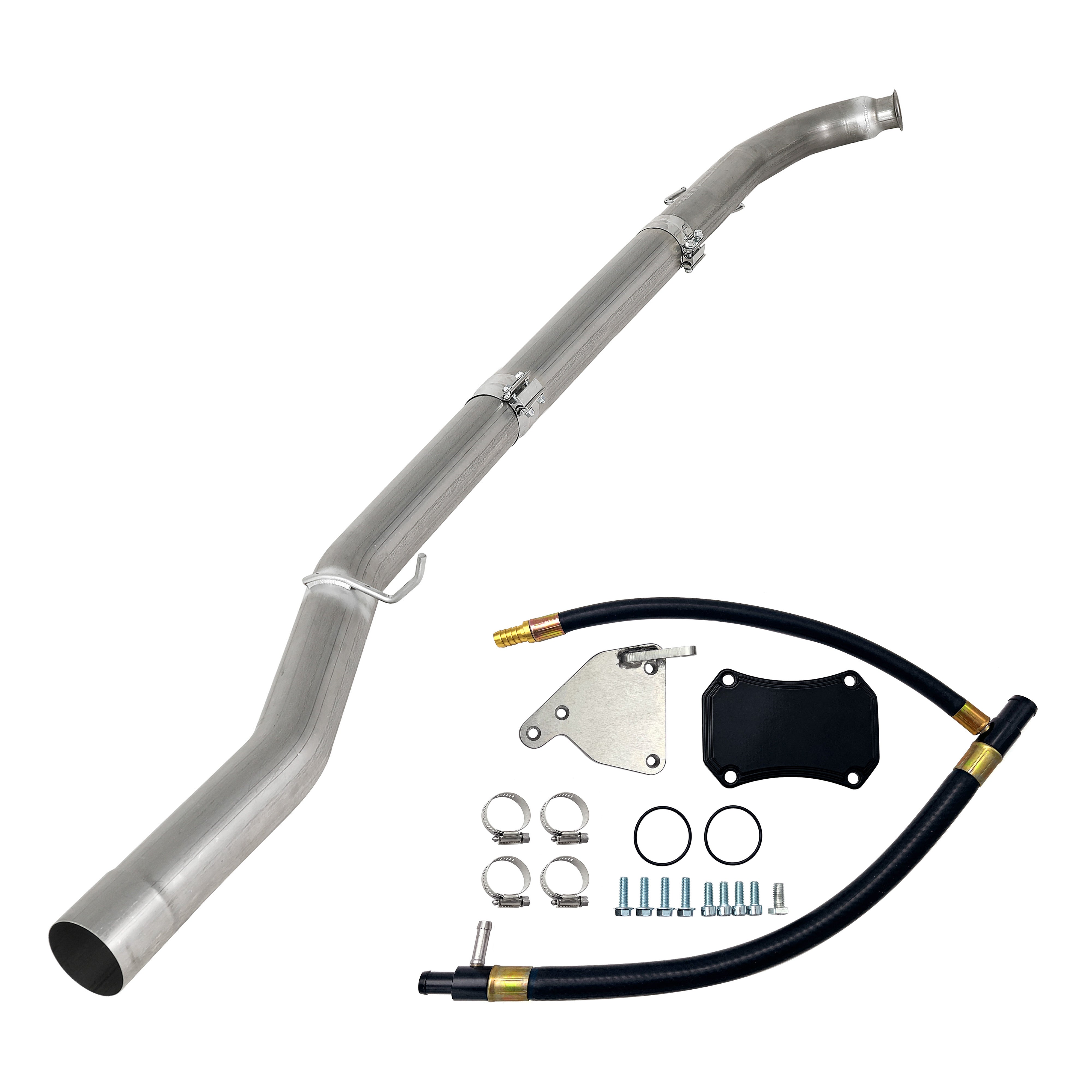 2011-2015 6.6L Chevy GMC Duramax 4" DPF Delete Pipe & EGR Delete Kit