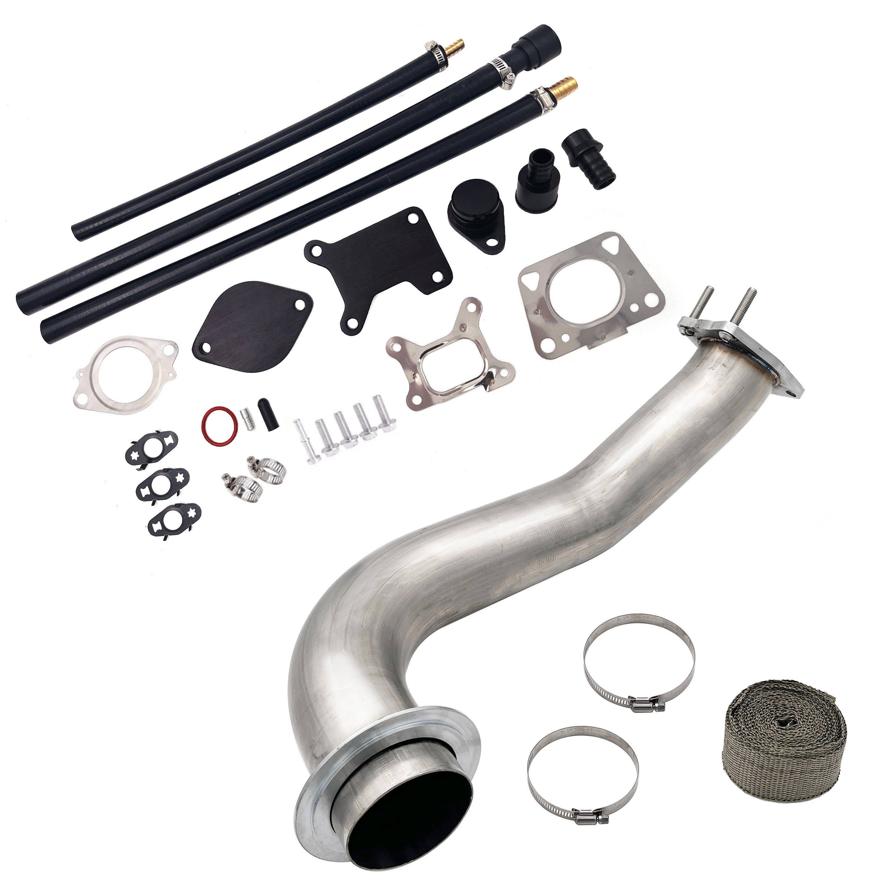 2017-2023 6.6L Duramax L5P 3.5" Downpipe w/ EGR Cooler Delete Kit