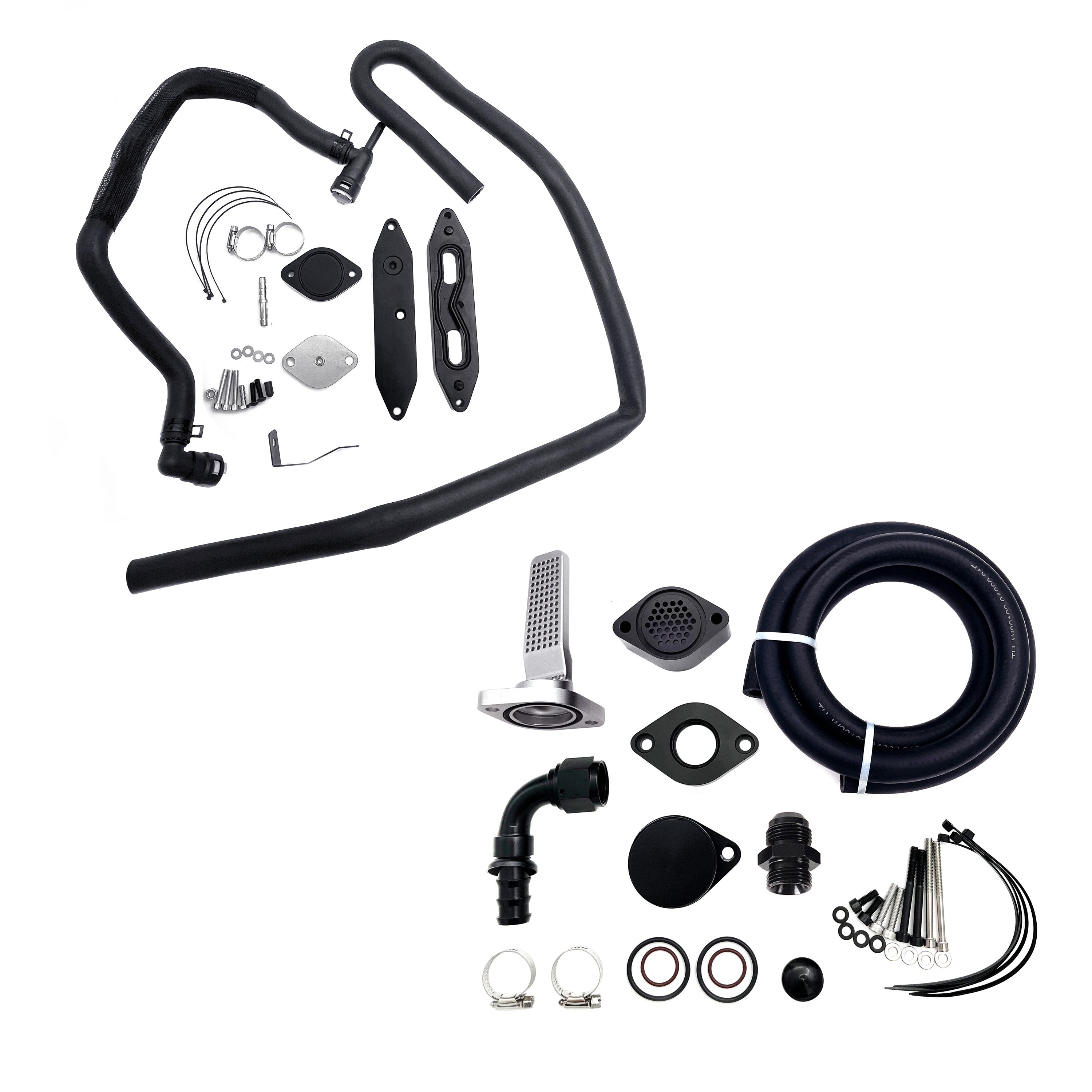 2011-2019 6.7L Ford Powerstroke CCV PCV Reroute Ventilation EGR Delete Kit