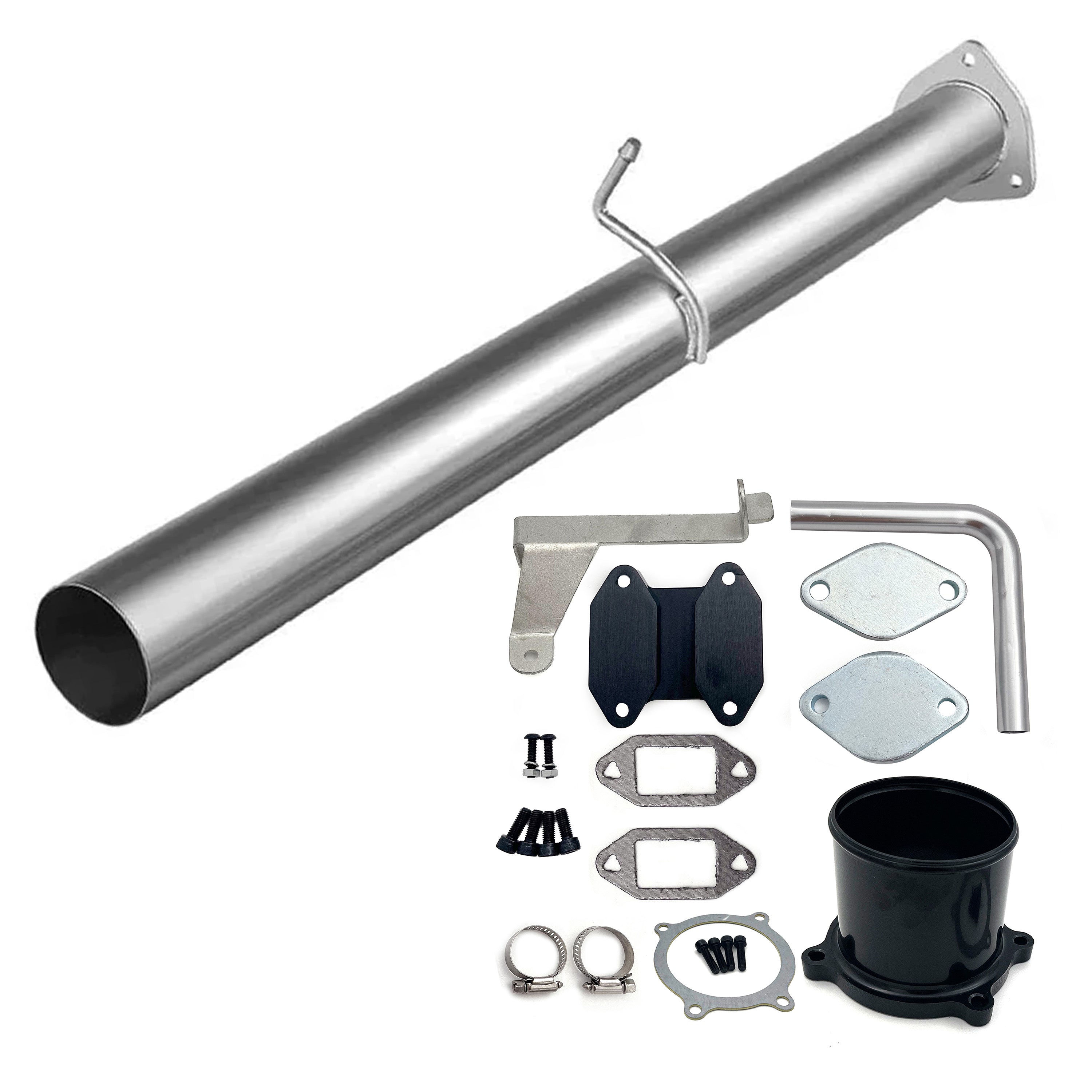 2007-2009 6.7L Ram 4" DPF Race Pipe & EGR cooler Delete Kit