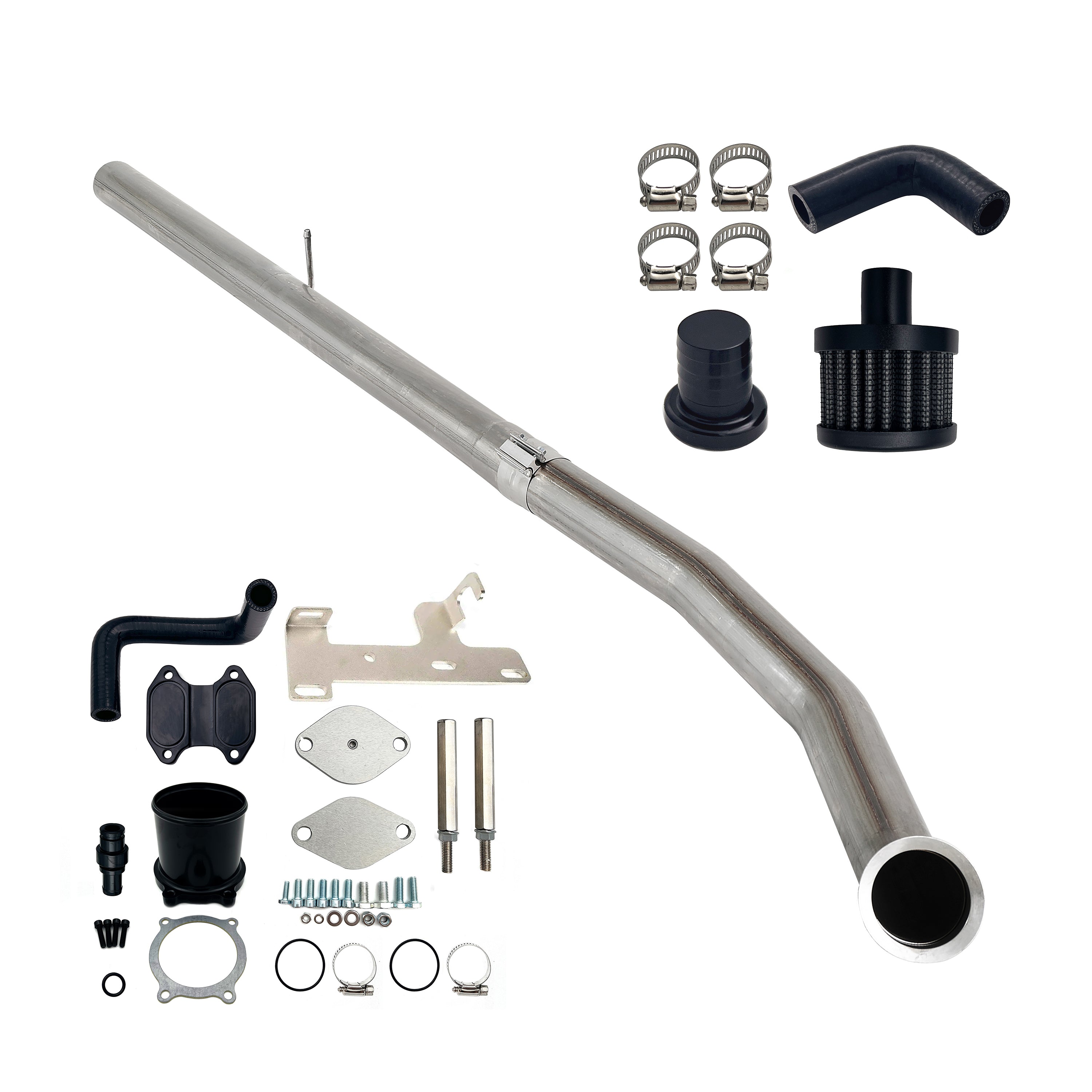 2010-2012 6.7L Ram 4" DPF Delete Pipe & EGR cooler Delete Kit