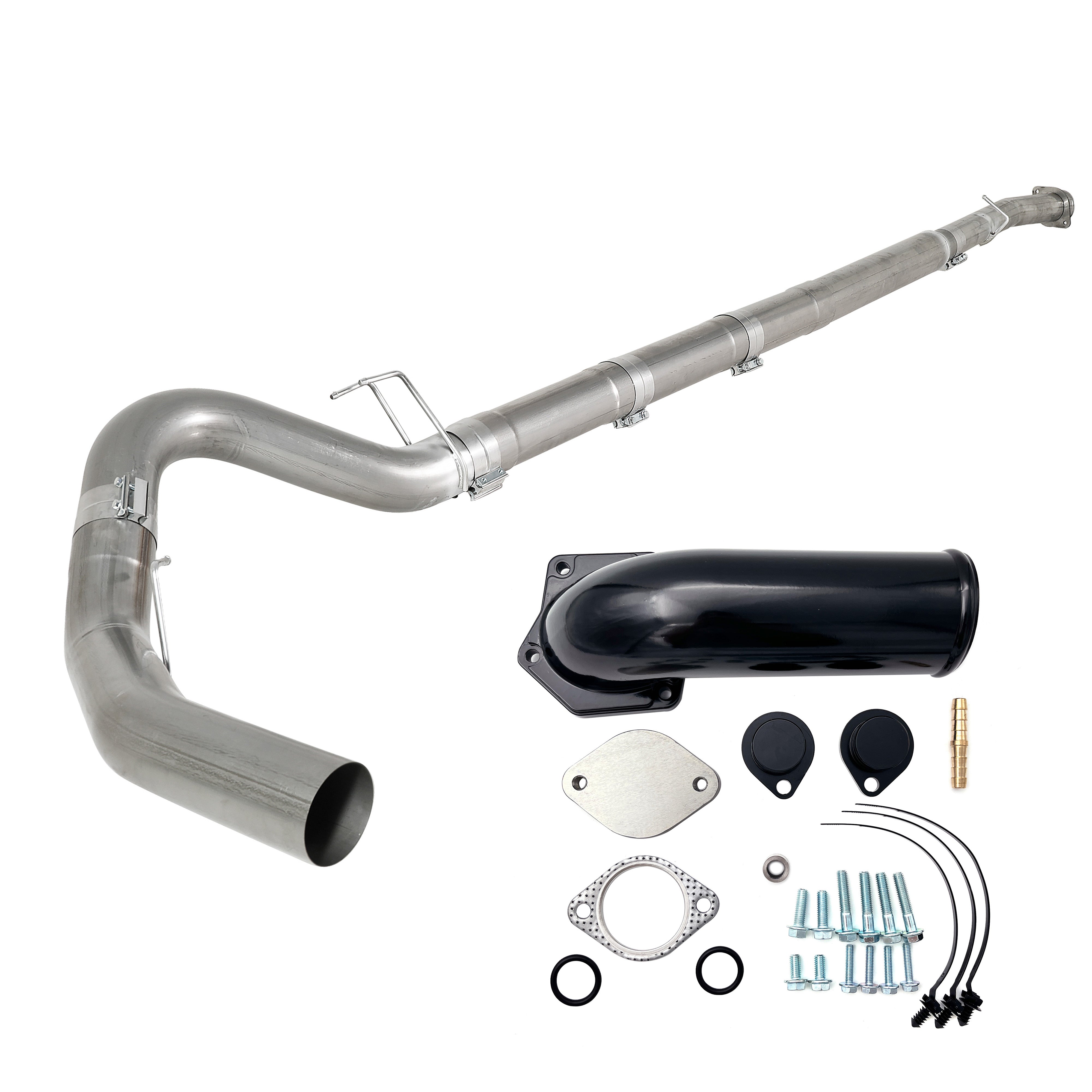 2008-2010 6.4L Ford Powerstroke 5" Dp-Back DPF Delete Pipe & EGR Delete Kit