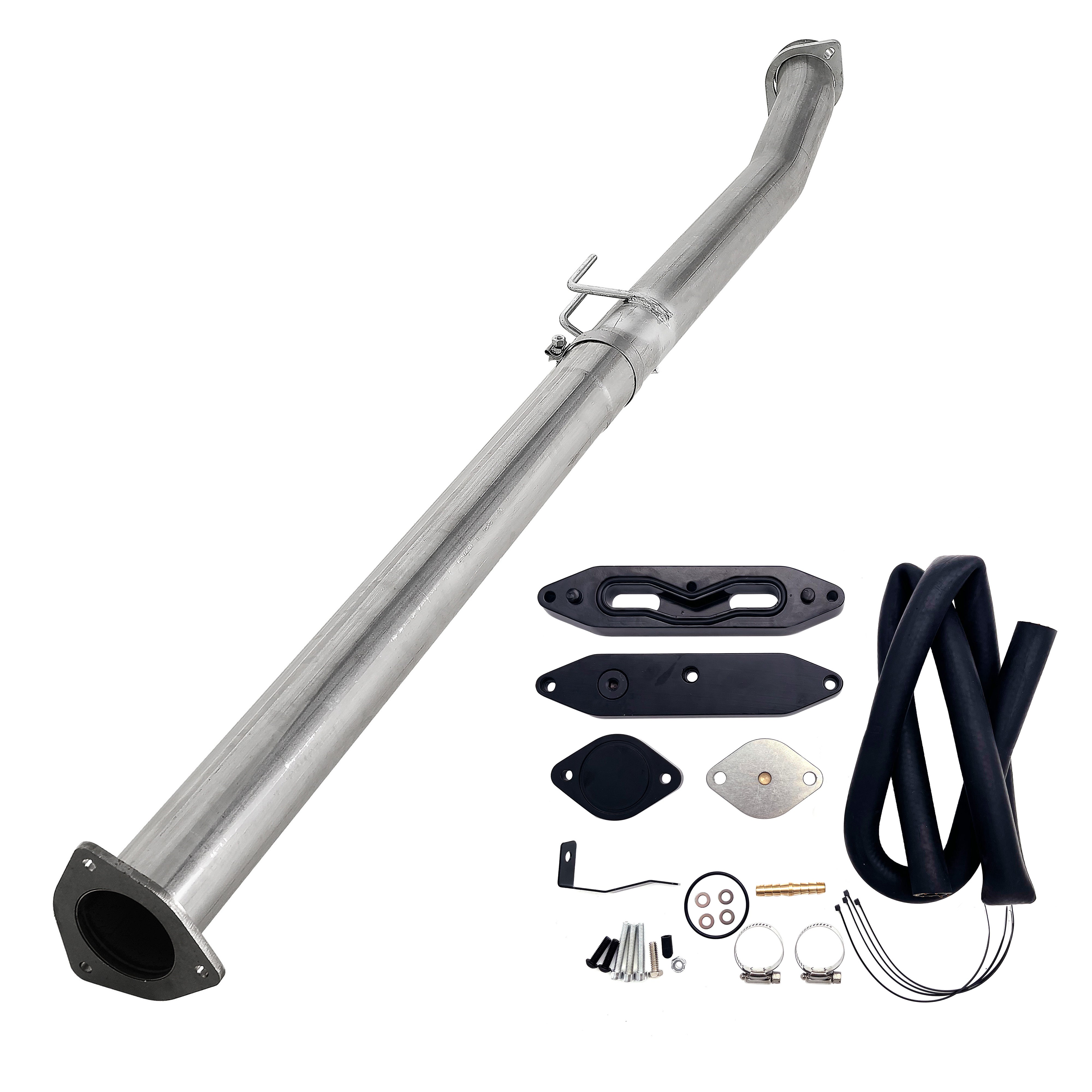 2011-2023 6.7L Ford 4" Cat & DPF Delete Pipe Exhaust & EGR Cooler Delete Kit