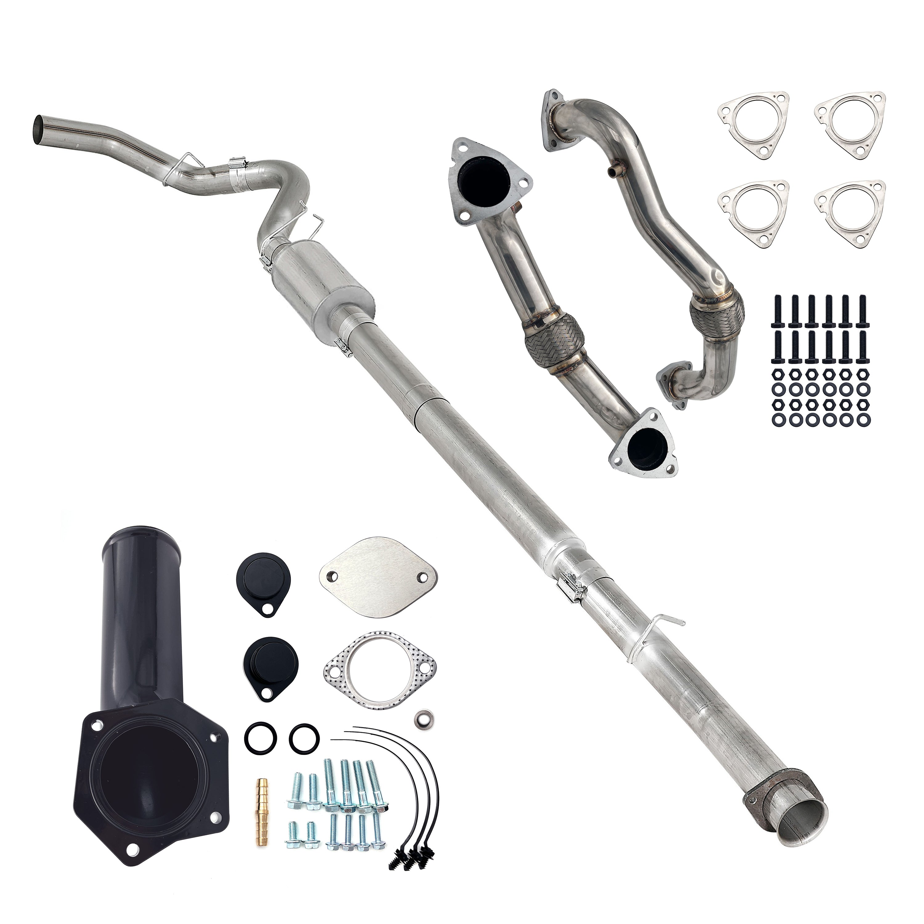 2008-2010 6.4L Ford Powerstroke 5" Dp-Back DPF Delete Pipe & EGR Delete Kit