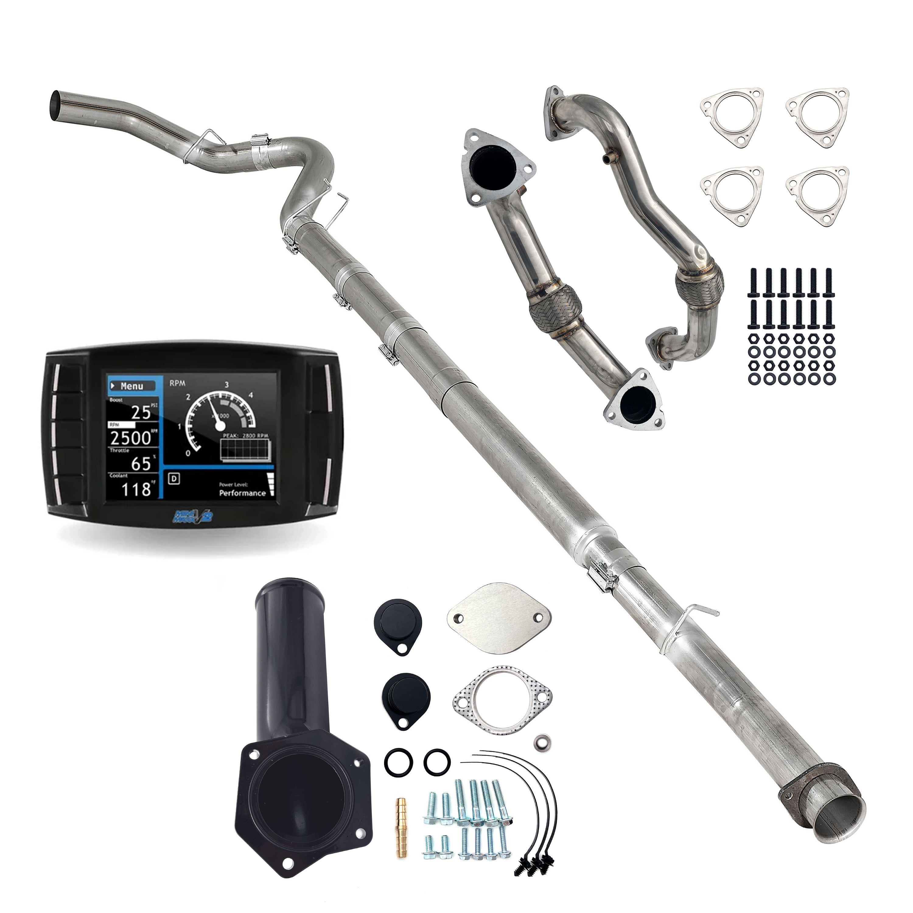 2008-2010 6.4L Powerstroke 5" DPF/DEF/EGR Delete All-in-One Kit