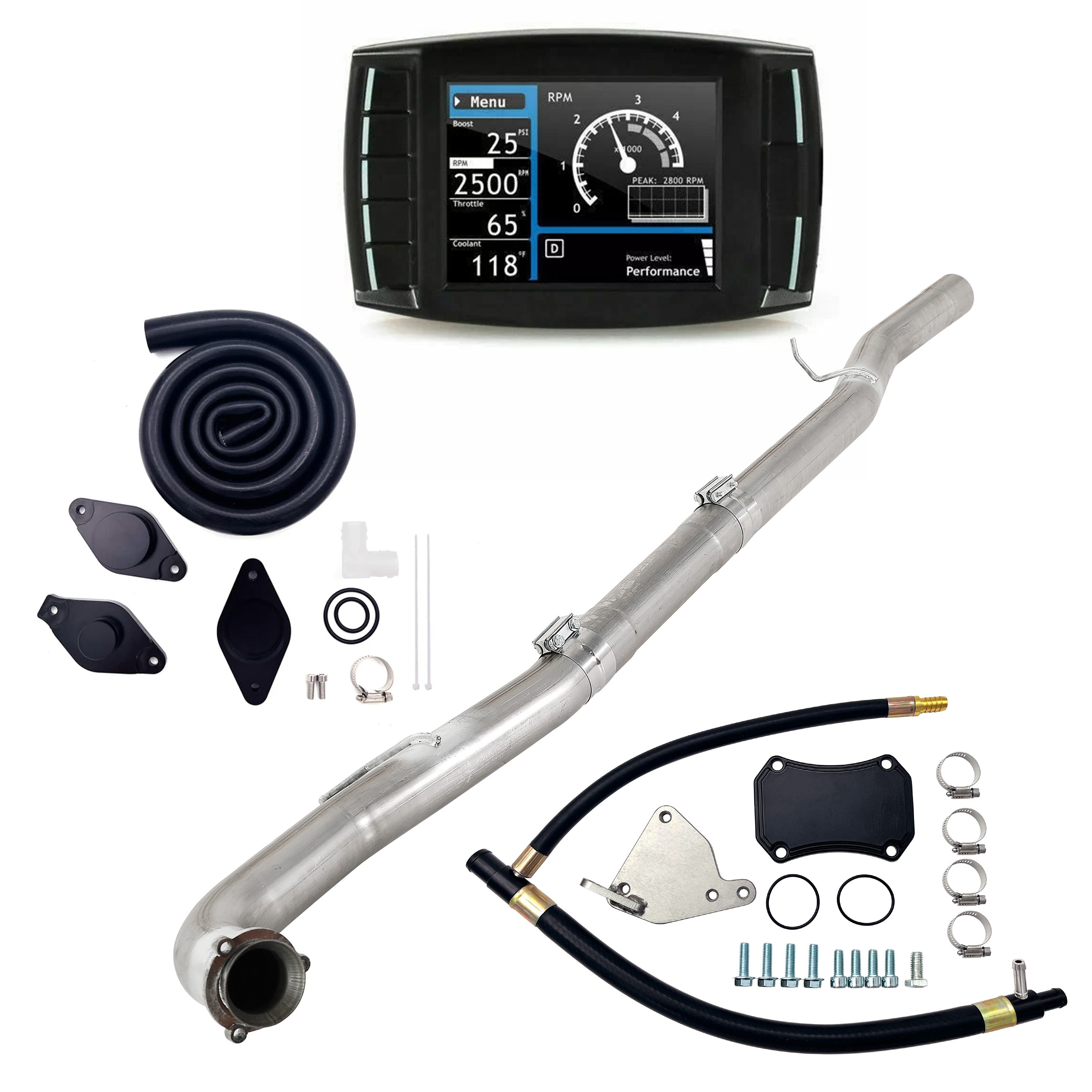 2015.5-2016 6.6L LML Duramax 4" DPF/DEF/EGR/CCV Delete Kit