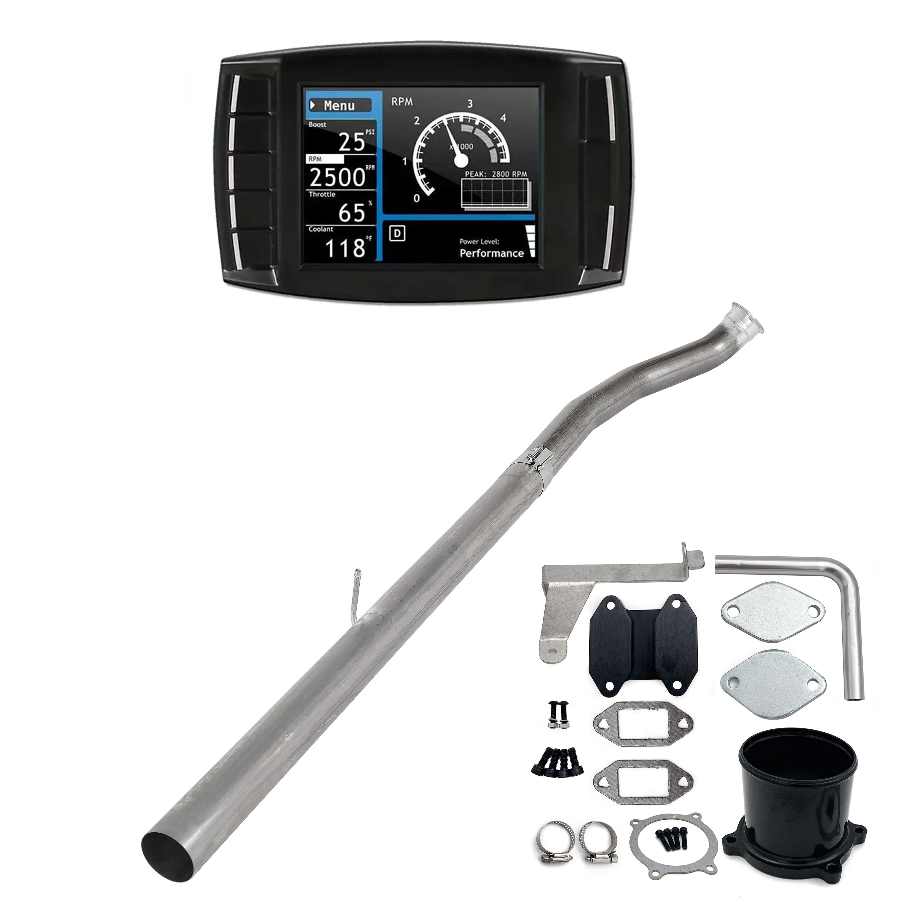 2007.5-2009 6.7L Ram 4" DPF/DEF/EGR Delete All-in-One Kit