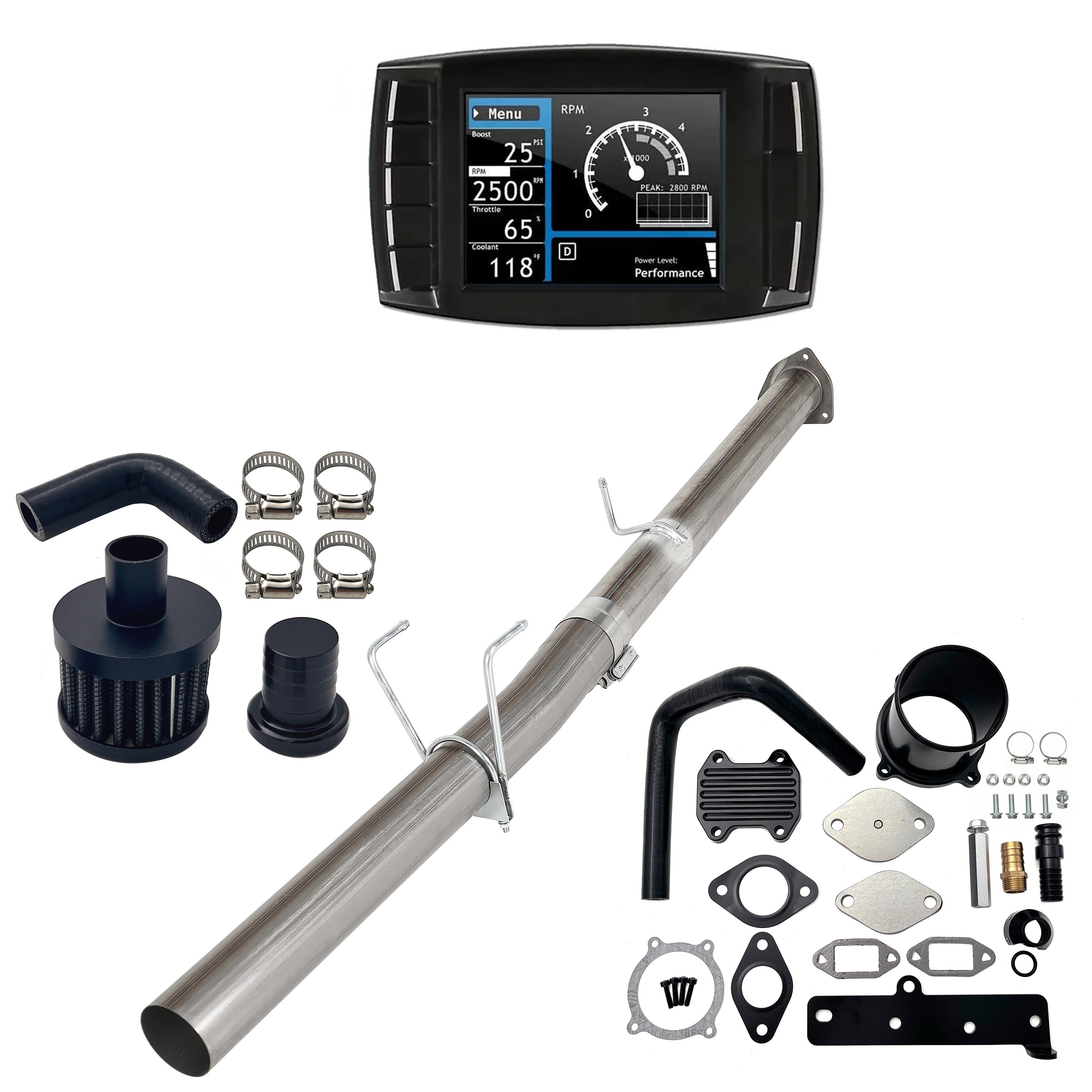 2013-2018 6.7L Ram 4" DPF/EGR/CCV Delete All-in-One Kit