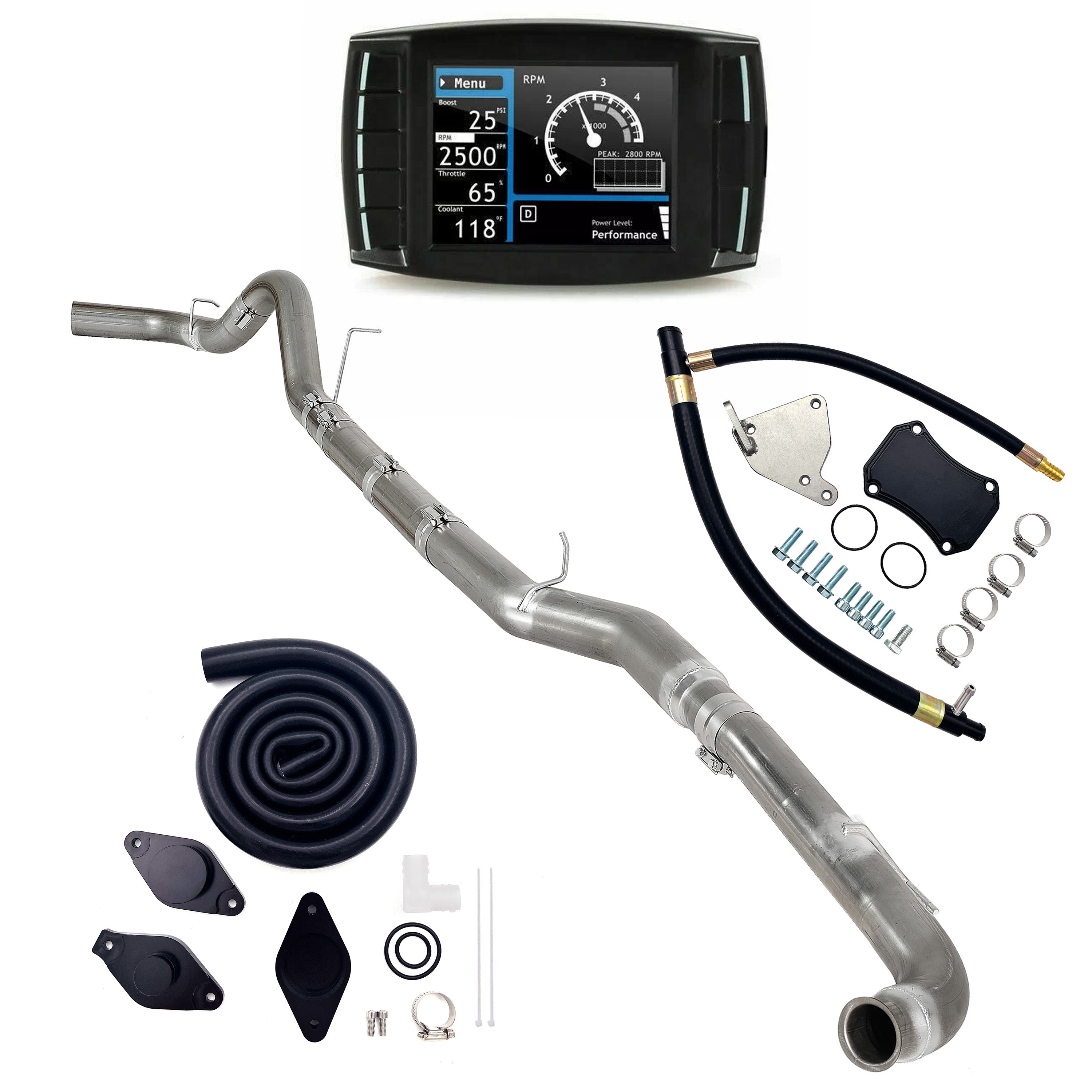 2011-2015 6.6L Duramax LML 4" DPF/EGR/DEF/CCV Delete Kit