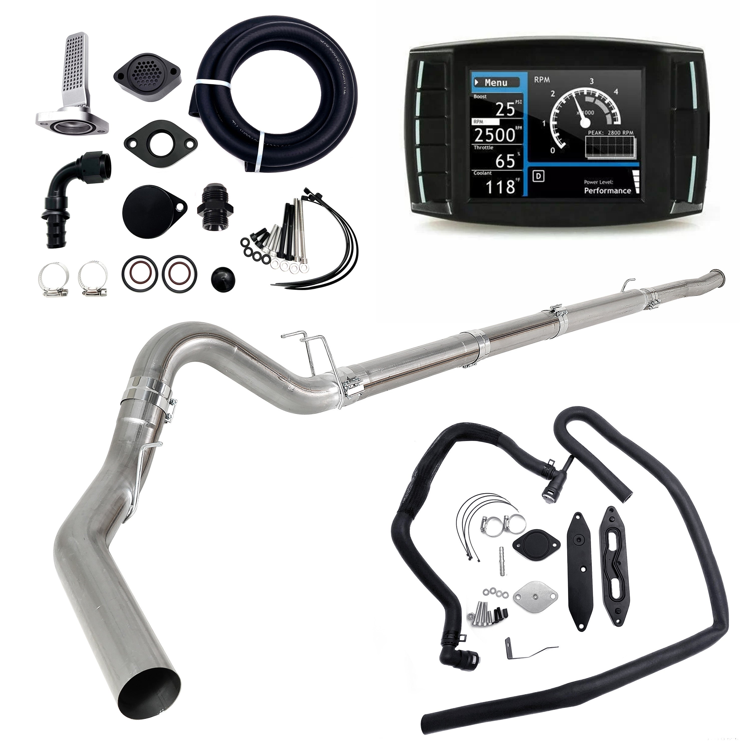 2011-2019 6.7L Ford Powerstroke 5" DPF/EGR/DEF/CCV Delete Kit