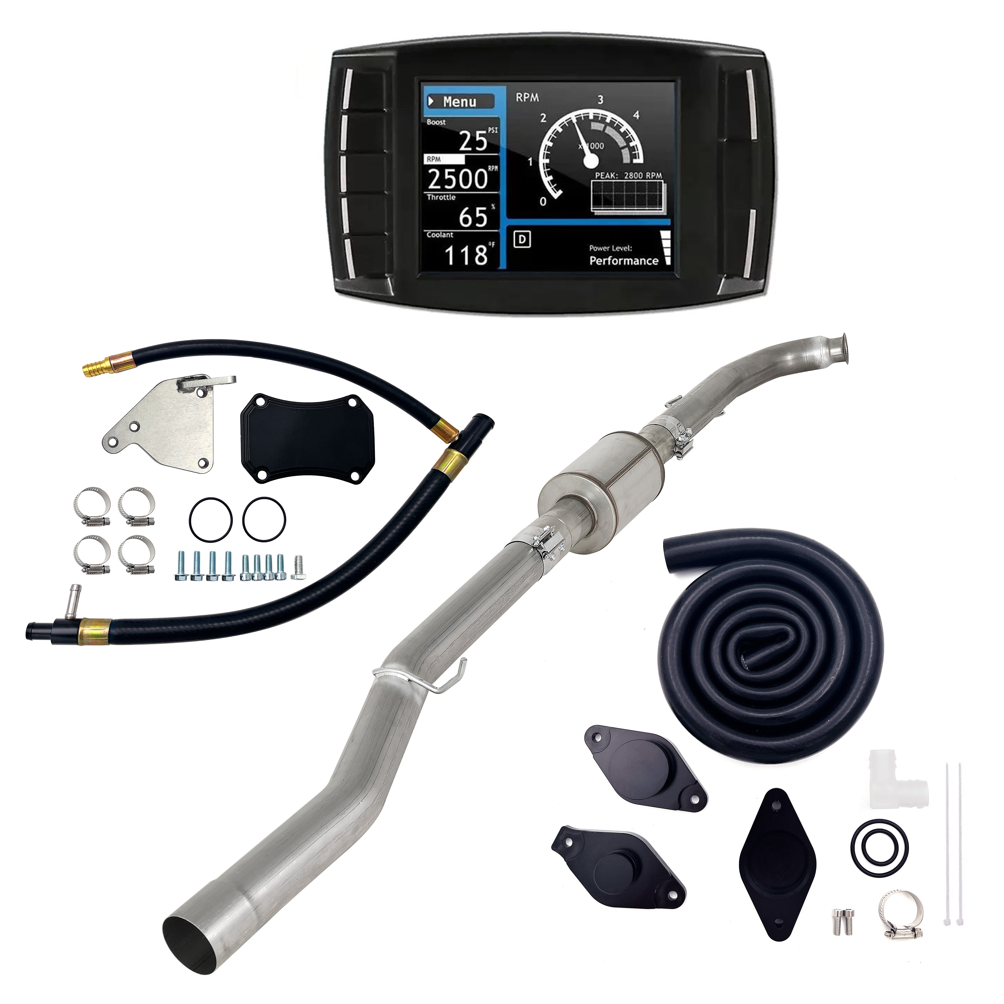 2011-2015 6.6L Duramax LML 4" DPF/EGR/DEF/CCV Delete Kit