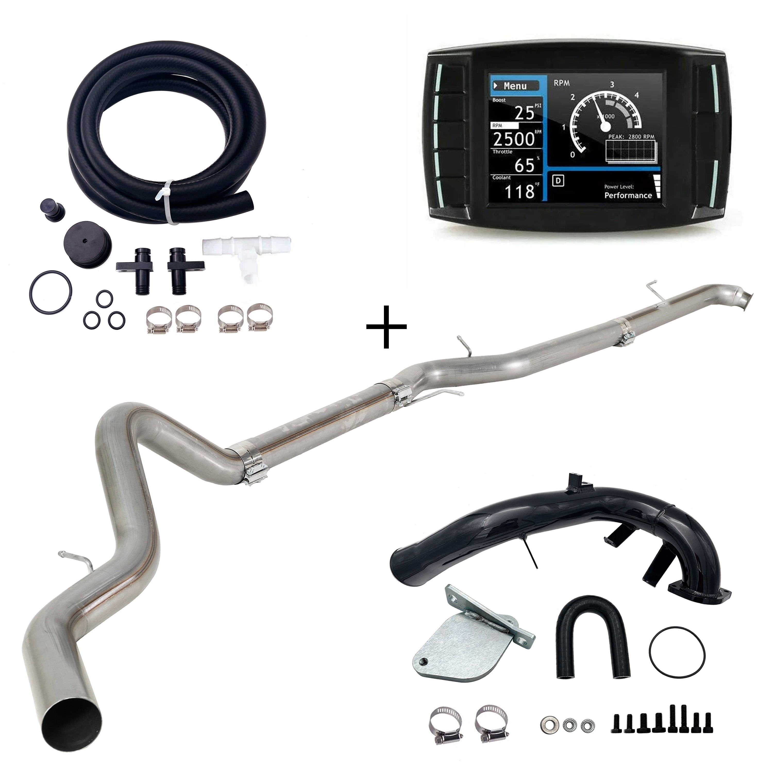 2007.5-2010 6.6L Duramax LMM 4" DPF/EGR/CCV Delete All-in-One Kit