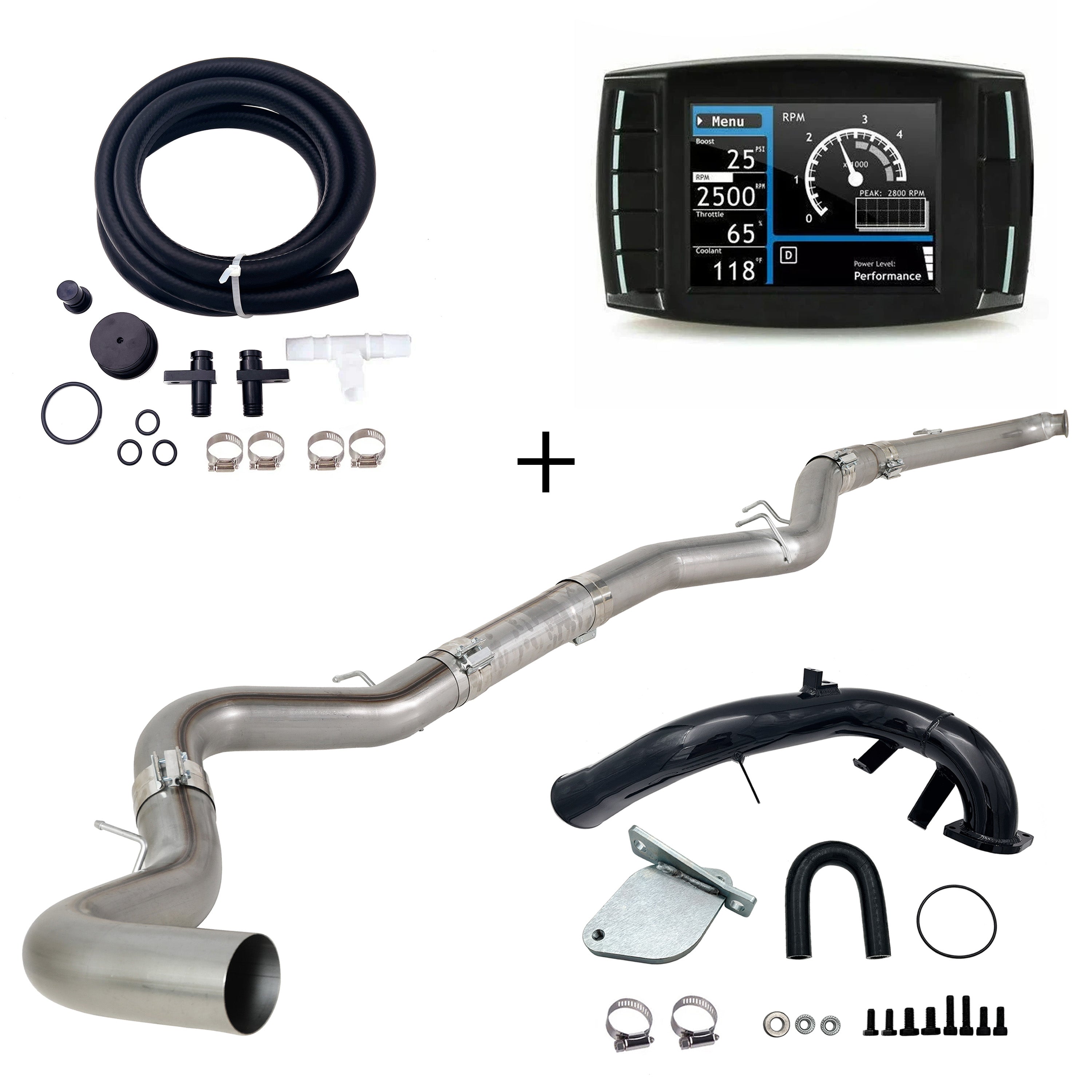 2007.5-2010 6.6L Duramax LMM 5" DPF/EGR/CCV Delete All-in-One Kit