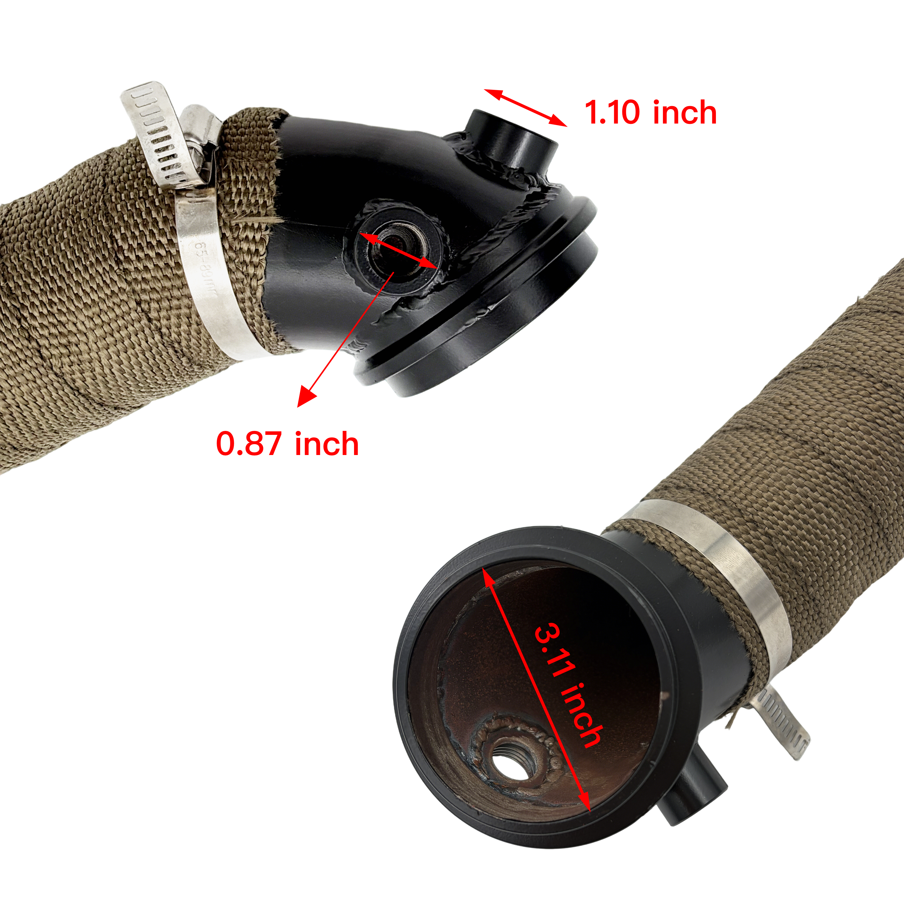 2015-2016 6.6L LML Duramax Diese 3" Downpipe Exhaust